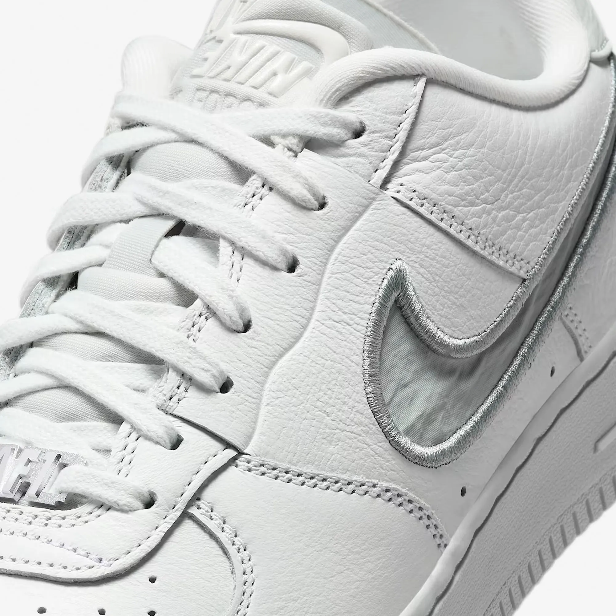 NIKE | AIR FORCE 1 LOW DANCE { SUMMIT WHITE/METALLIC SILVER-PHOTON DUST Wide Fit Option Workout Friendly