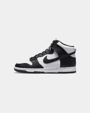 Memory Foam Airport Travel Leather Upper Nike Dunk High Retro "Panda" White/Black