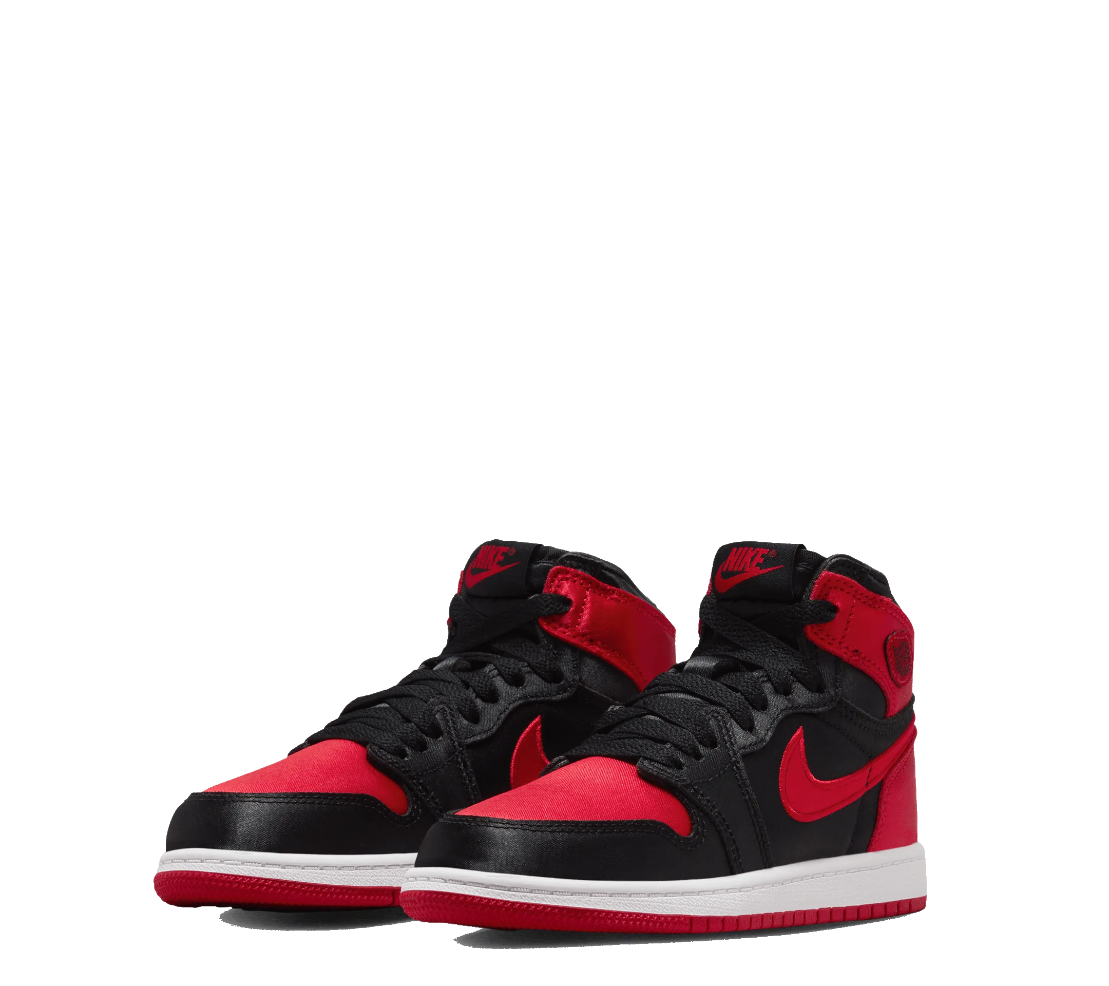snowboarding Air Jordan 1 Retro High OG "Satin Bred" (Pre-School)