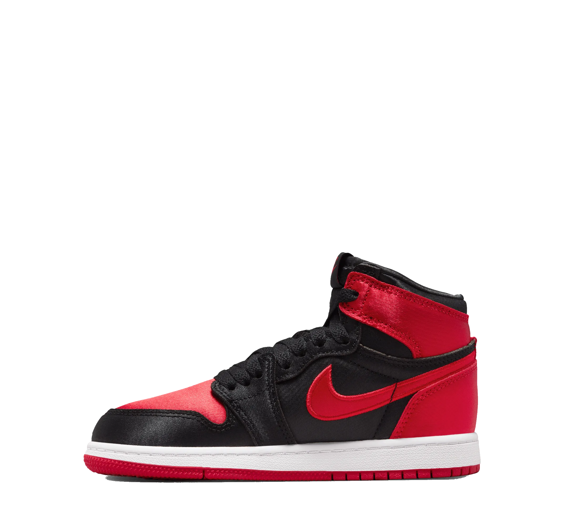 Multipurpose muted colors Air Jordan 1 Retro High OG "Satin Bred" (Pre-School)