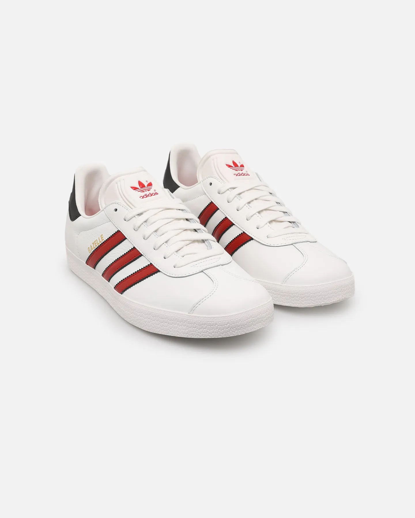 Adidas Gazelle White/Scarlet Comfort Flex