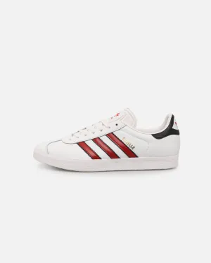 Adidas Gazelle White/Scarlet Silver Shine
