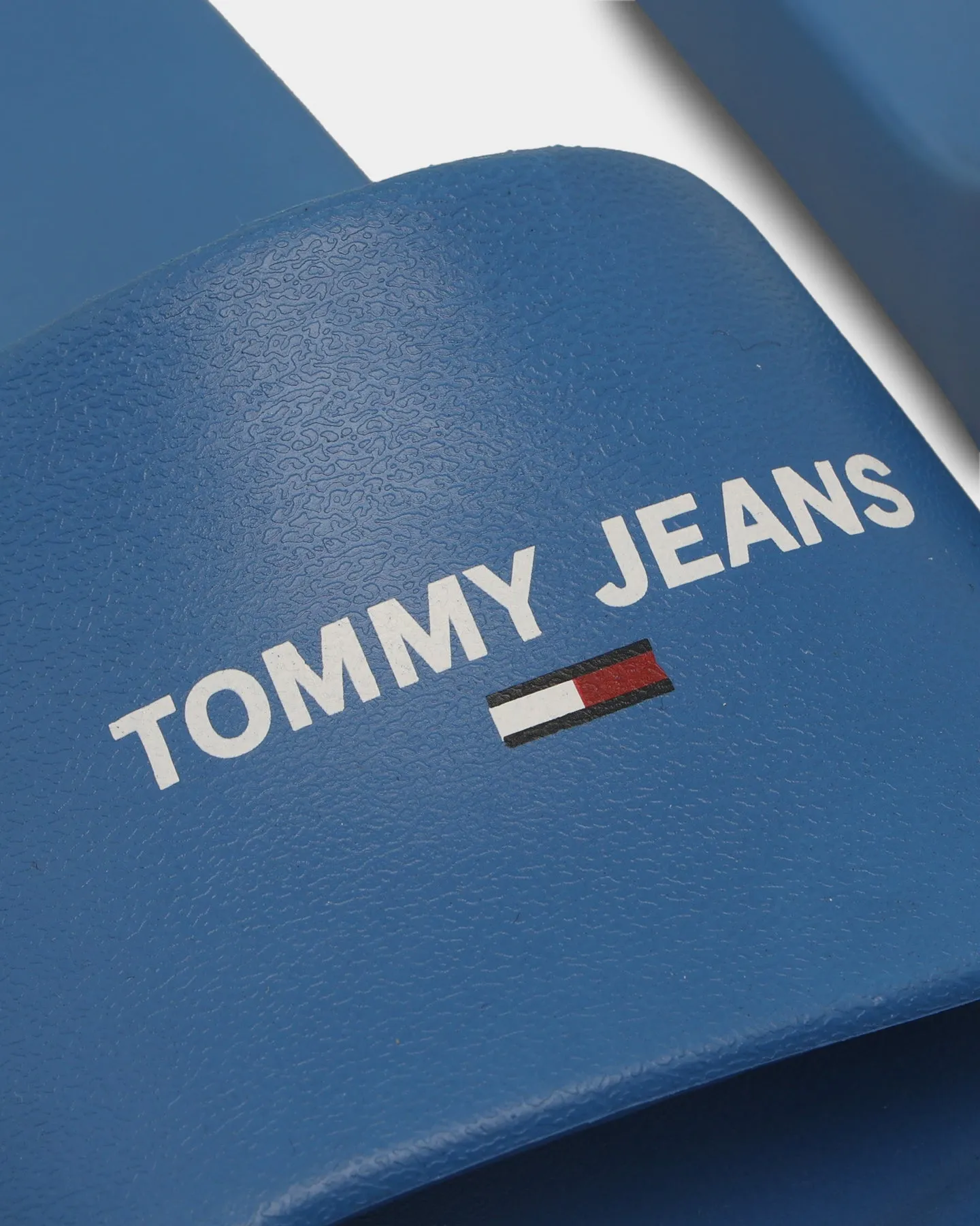 Tommy Jeans Essential Pool Slides Mesmerizing Blue Sweat Resistant Gym Workout Court Grip