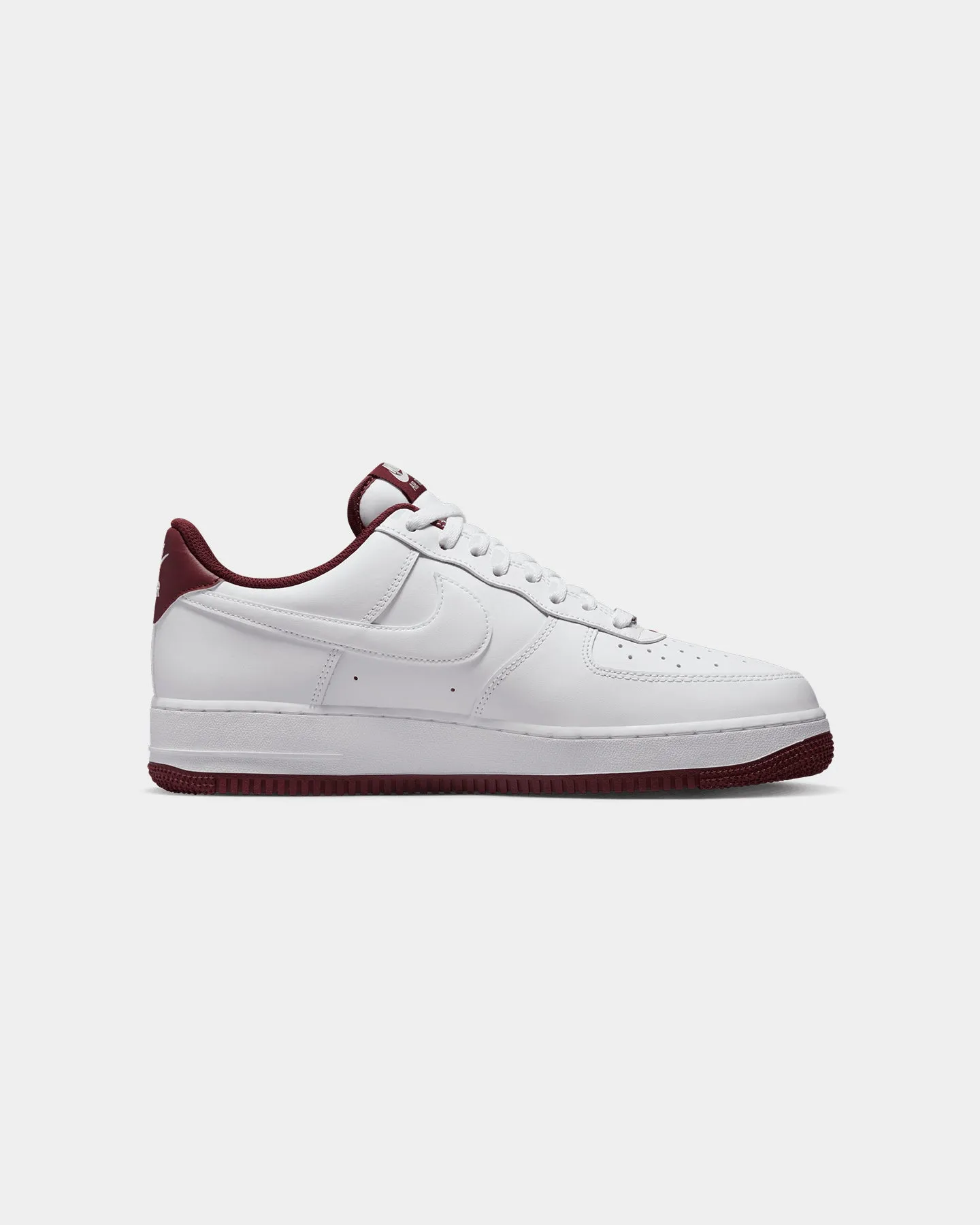 Nike Air Force 1 '07 White/Burgundy Digital Run