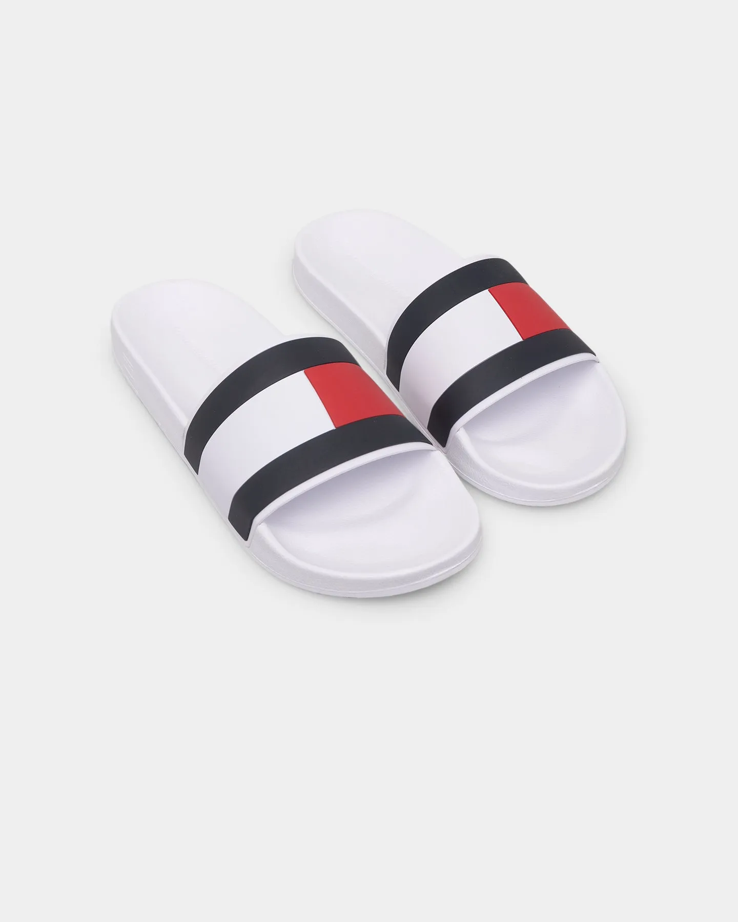 Neutral Glow Tommy Jeans Essential Flag Pool Slides White