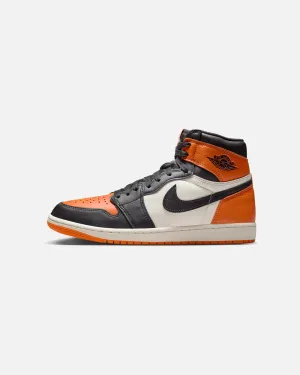 Jordan Air Jordan 1 Retro High OG "Shattered Backboard"Black/Black-Sail/Starfish Open Feel Inner Support