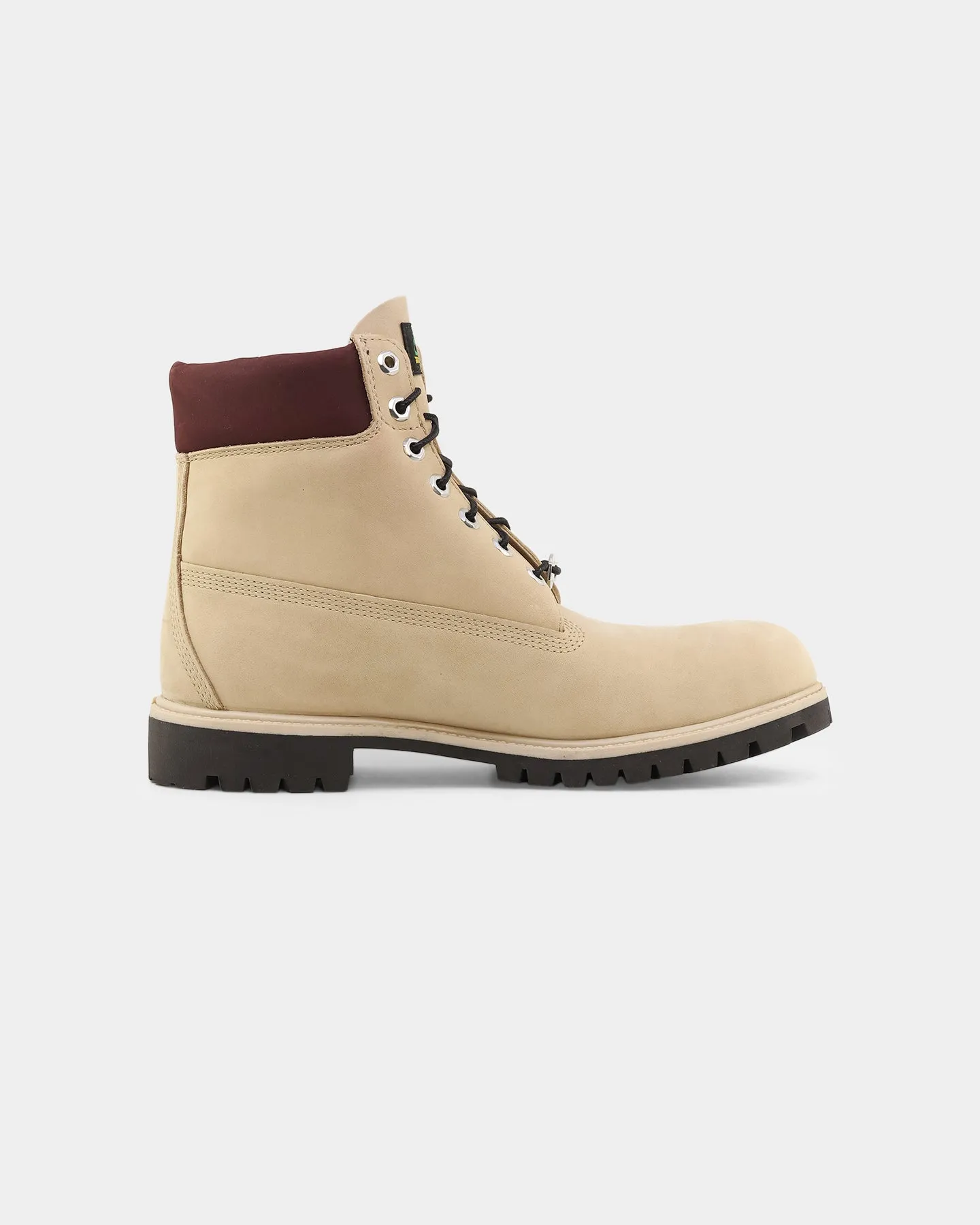 Timberland 6" Premium Boot Light Beige Nubuck Polish Look Gym Life