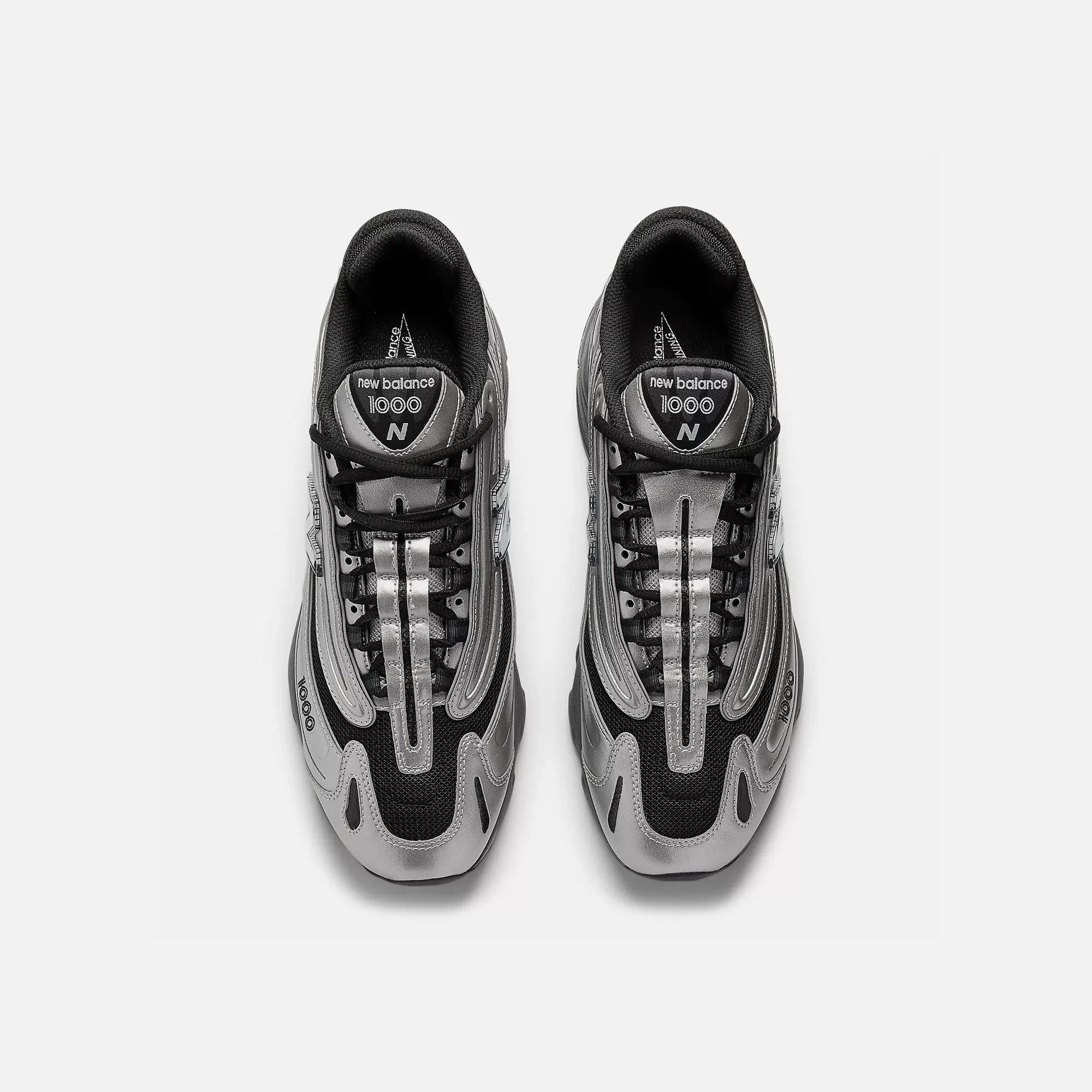 mesh upper shoes New Balance 1000 Silver Metallic/Green