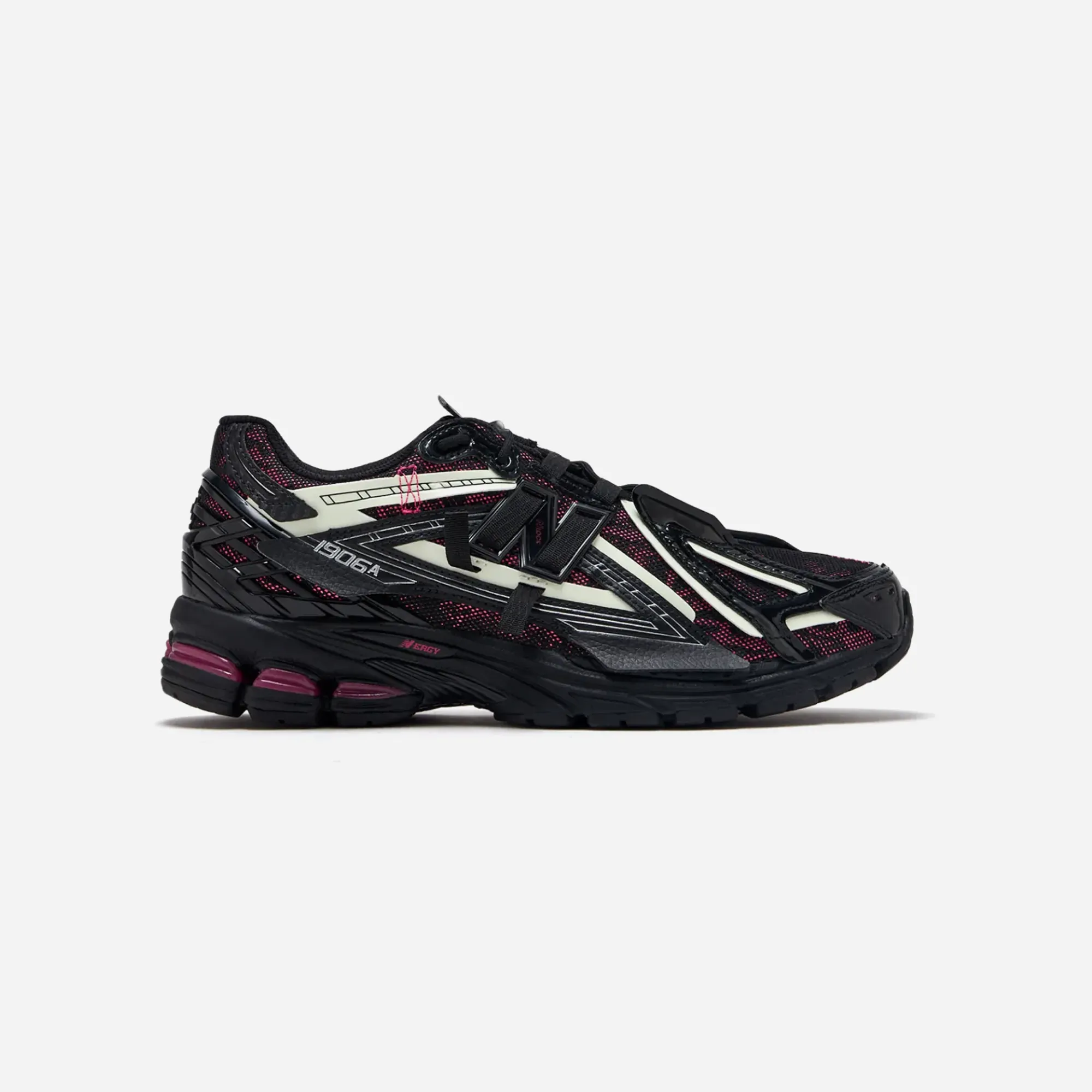New Balance 1906A Black Pink marathon running shoes Stretchable Upper