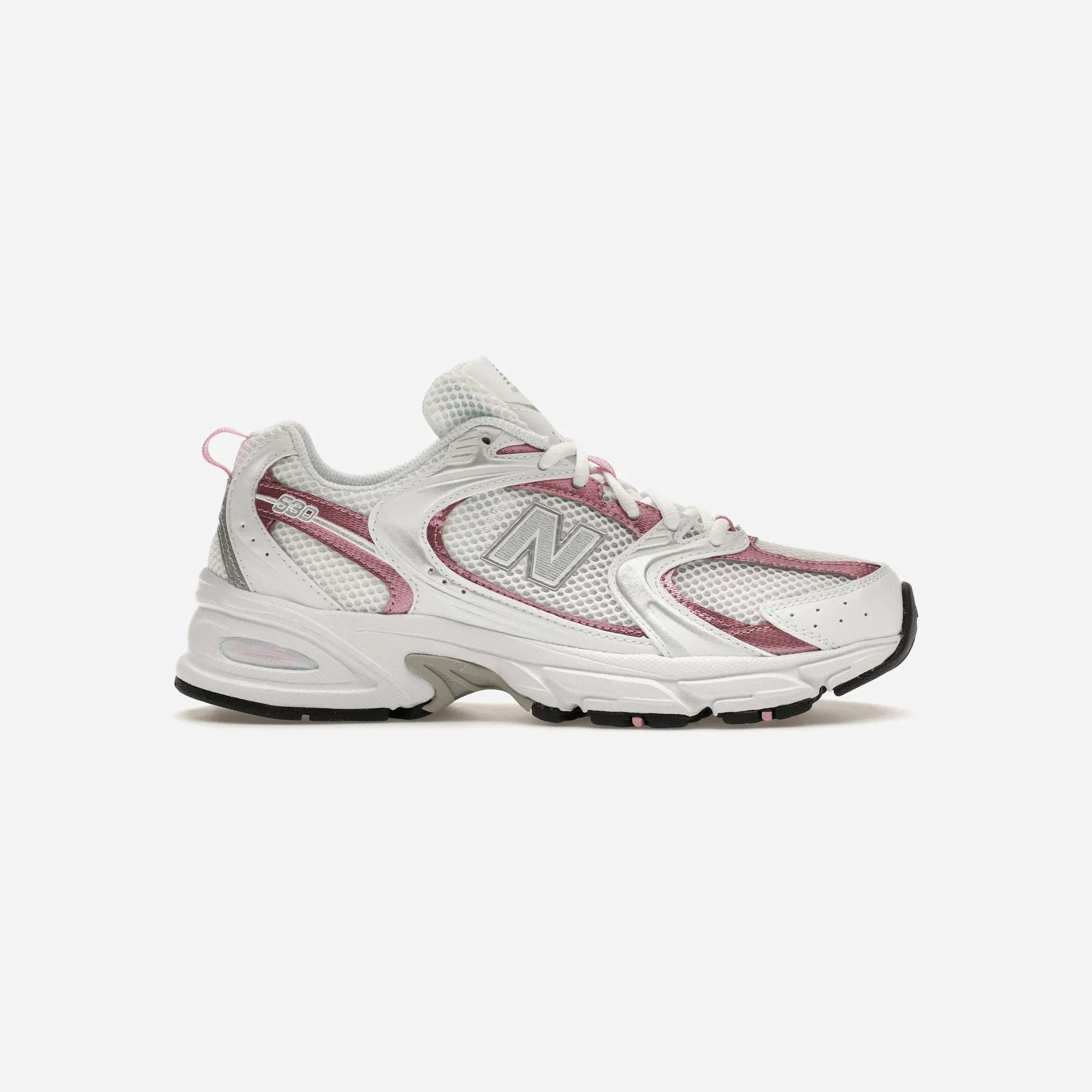 New Balance 530 White Pink Sugar reinforced - heel - area shoes