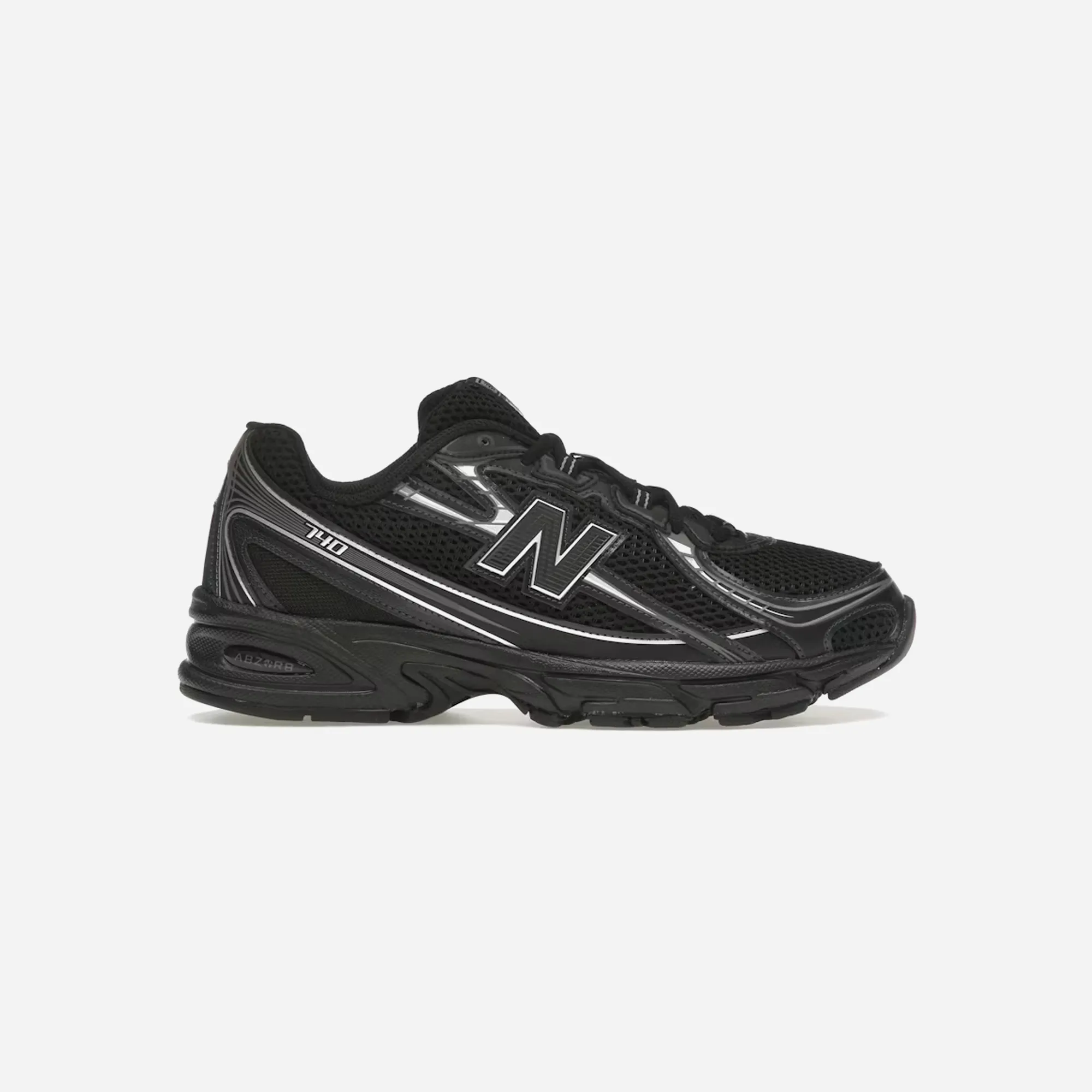 padded - tongue New Balance 740v2 Black Grey Silver
