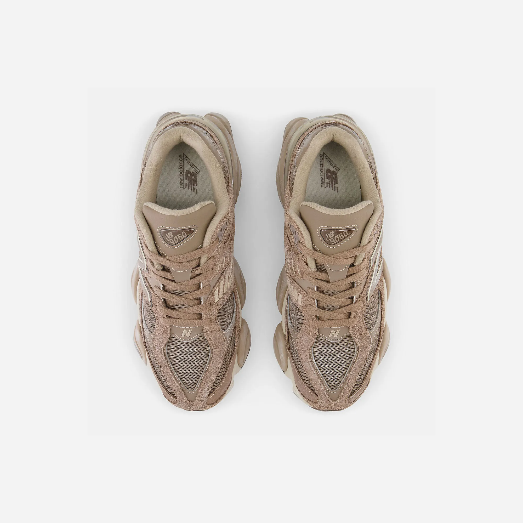 New Balance 9060 Mushroom Timberwolf Moisture   Wicking mass - market - brand shoes