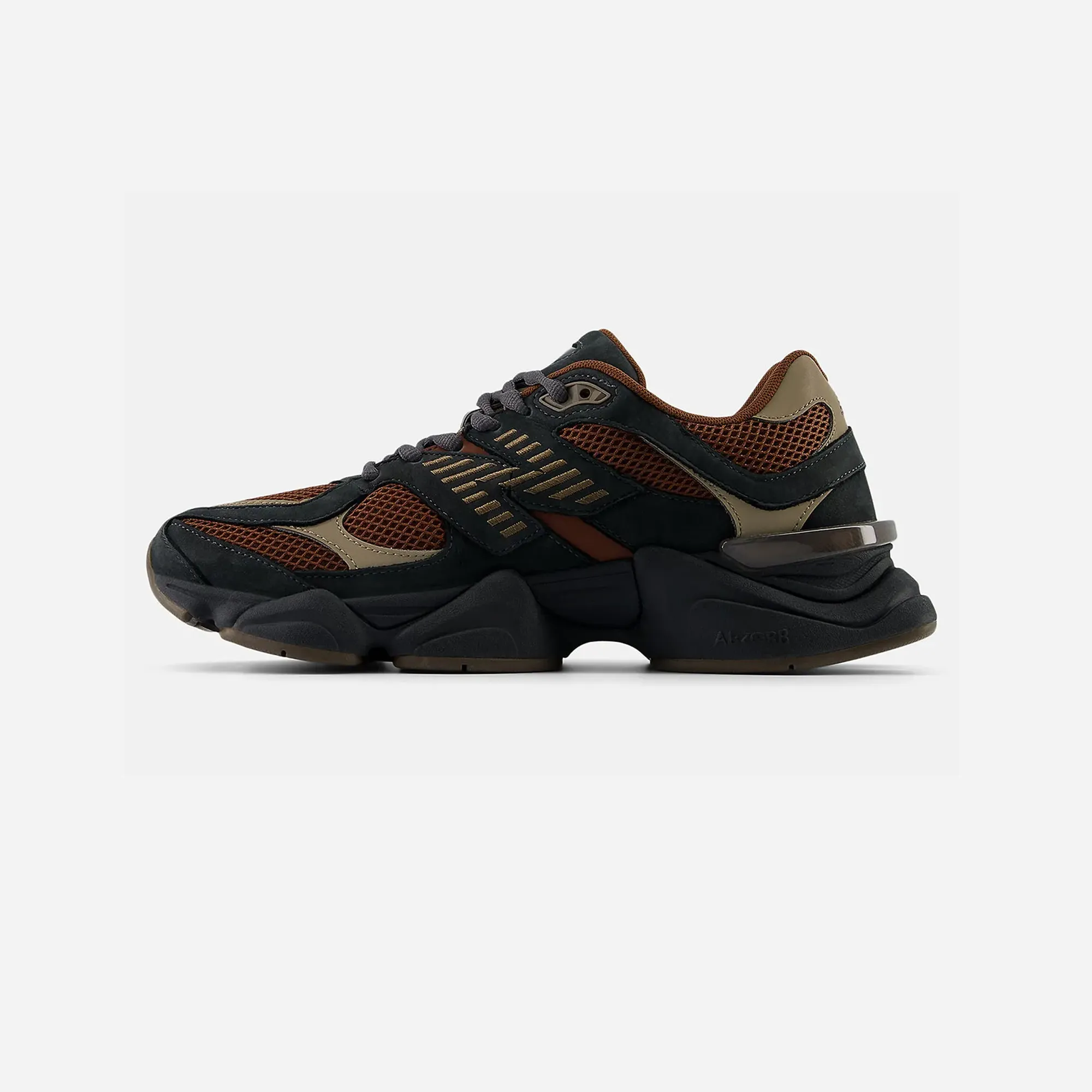 New Balance 9060 Phantom Rich Oak sports - brand shoes running with a smooth outsole