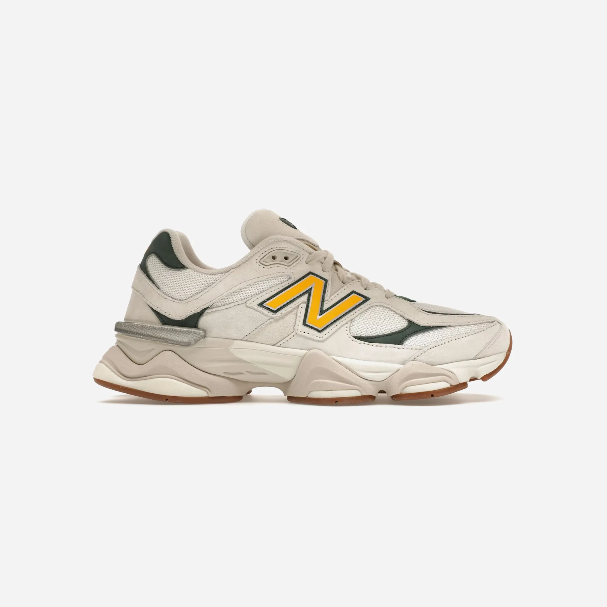 Soft Landing hook - and - loop closure shoes New Balance 9060 White Green