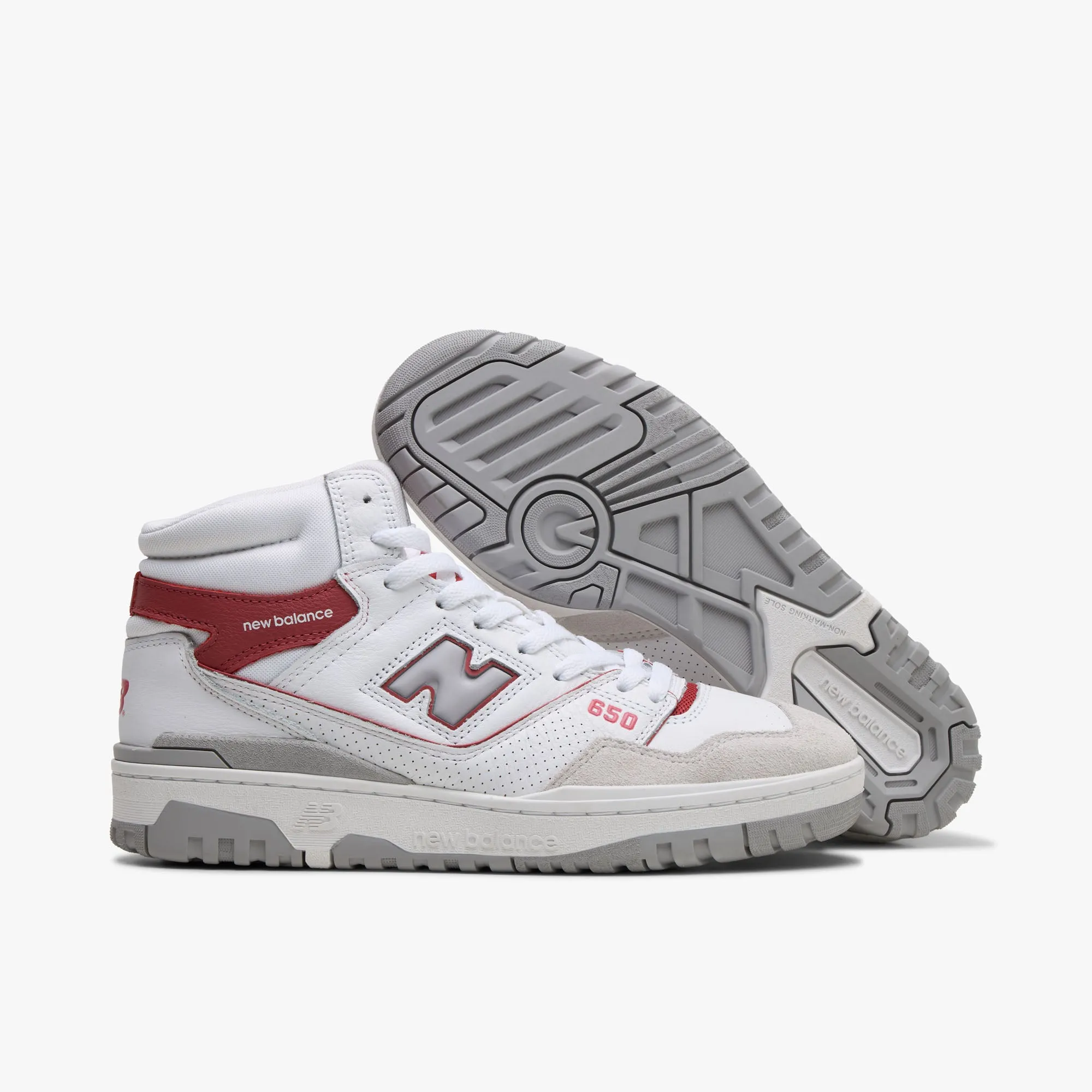 New Balance BB650RWF White / Astro Dust stretchy shoes