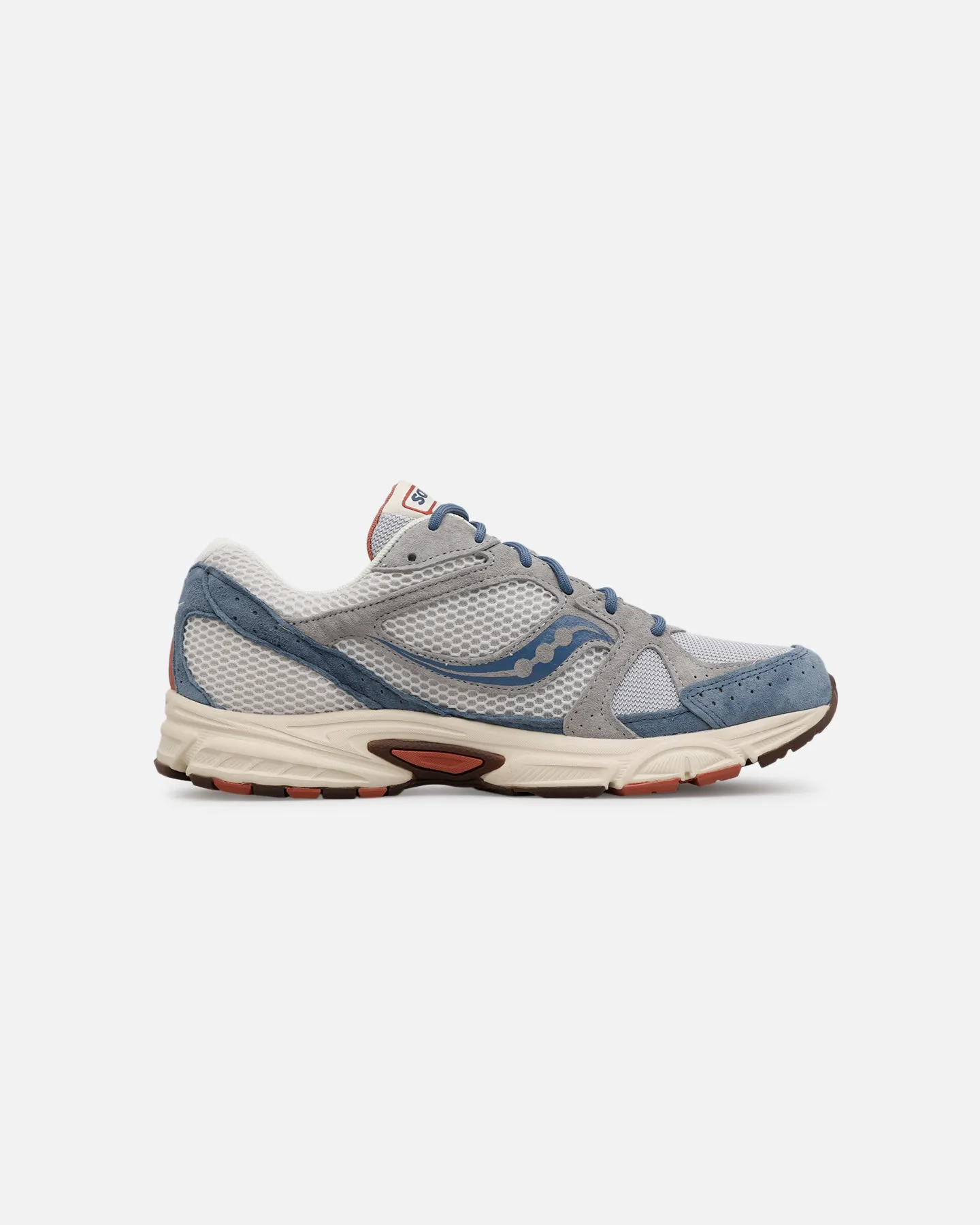 Feather Light Urban Stroll Skin Soft Saucony Ride Millenium Suede Grey/Navy