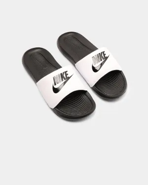 Comfortable Insole Seamless Fit Gym Workout Nike Victori One Slide Black/Black/White