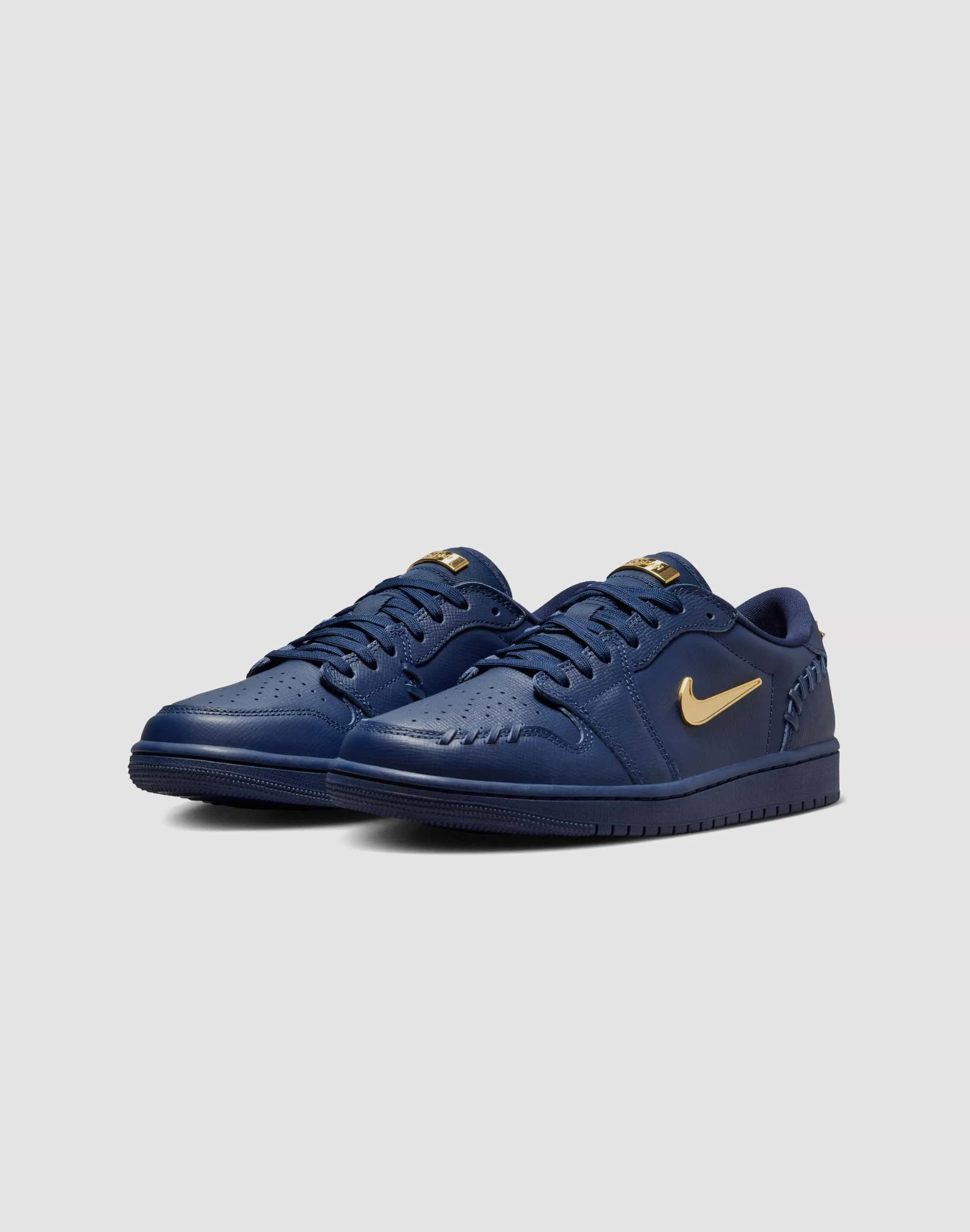 Enhanced Airflow Panels Quality craftsmanship Nike 1 Low Method of Make "Midnight Navy/Metallic Gold"