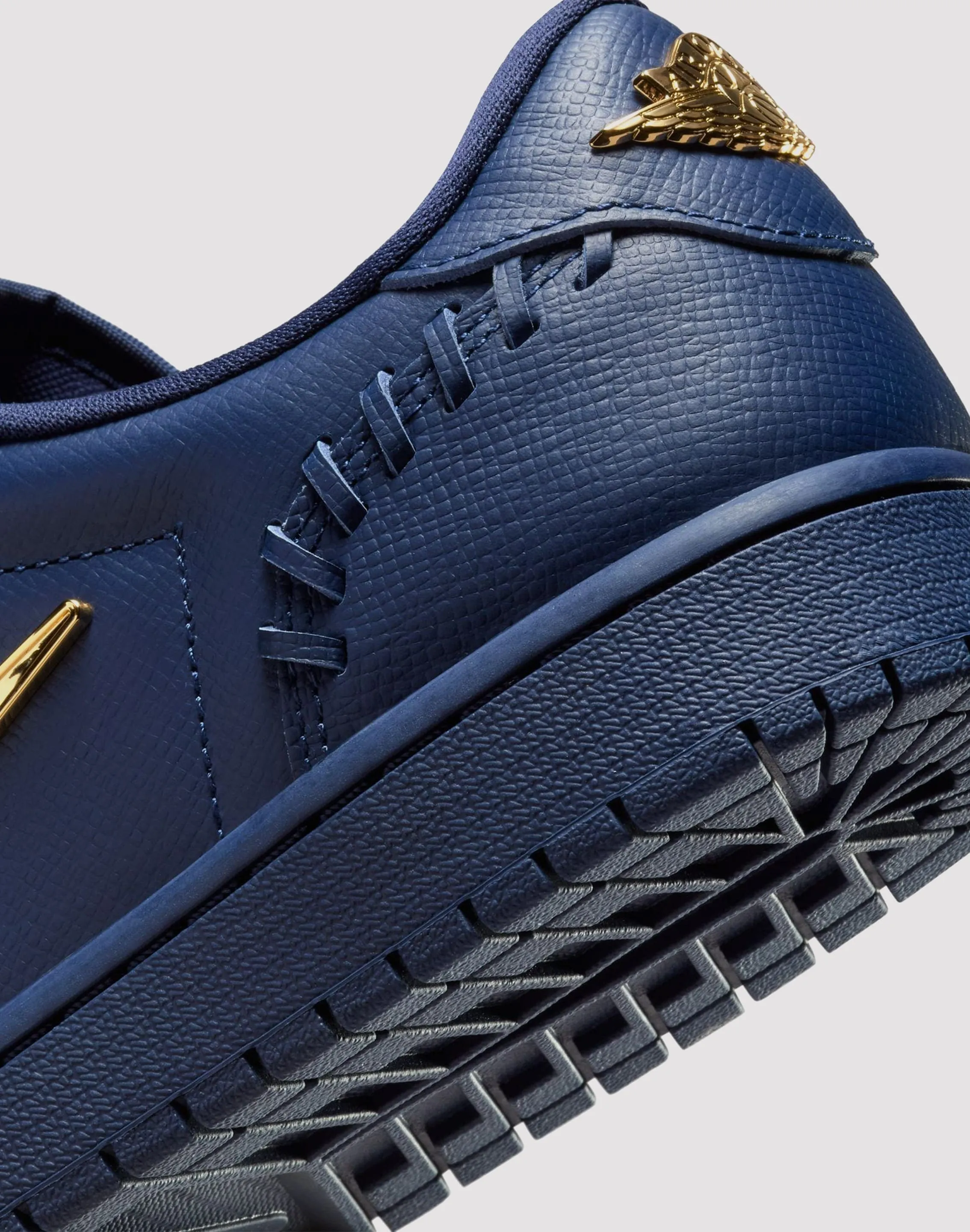 Nike 1 Low Method of Make "Midnight Navy/Metallic Gold" Bounce Back Outsole Design