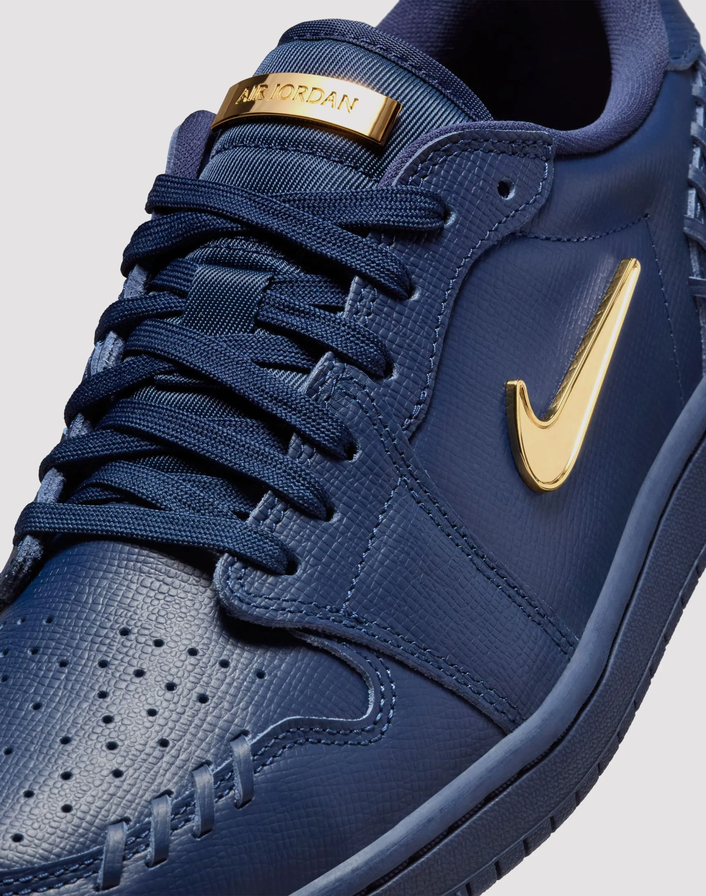 Long-Lasting Fit Odor   Resistant Nike 1 Low Method of Make "Midnight Navy/Metallic Gold"