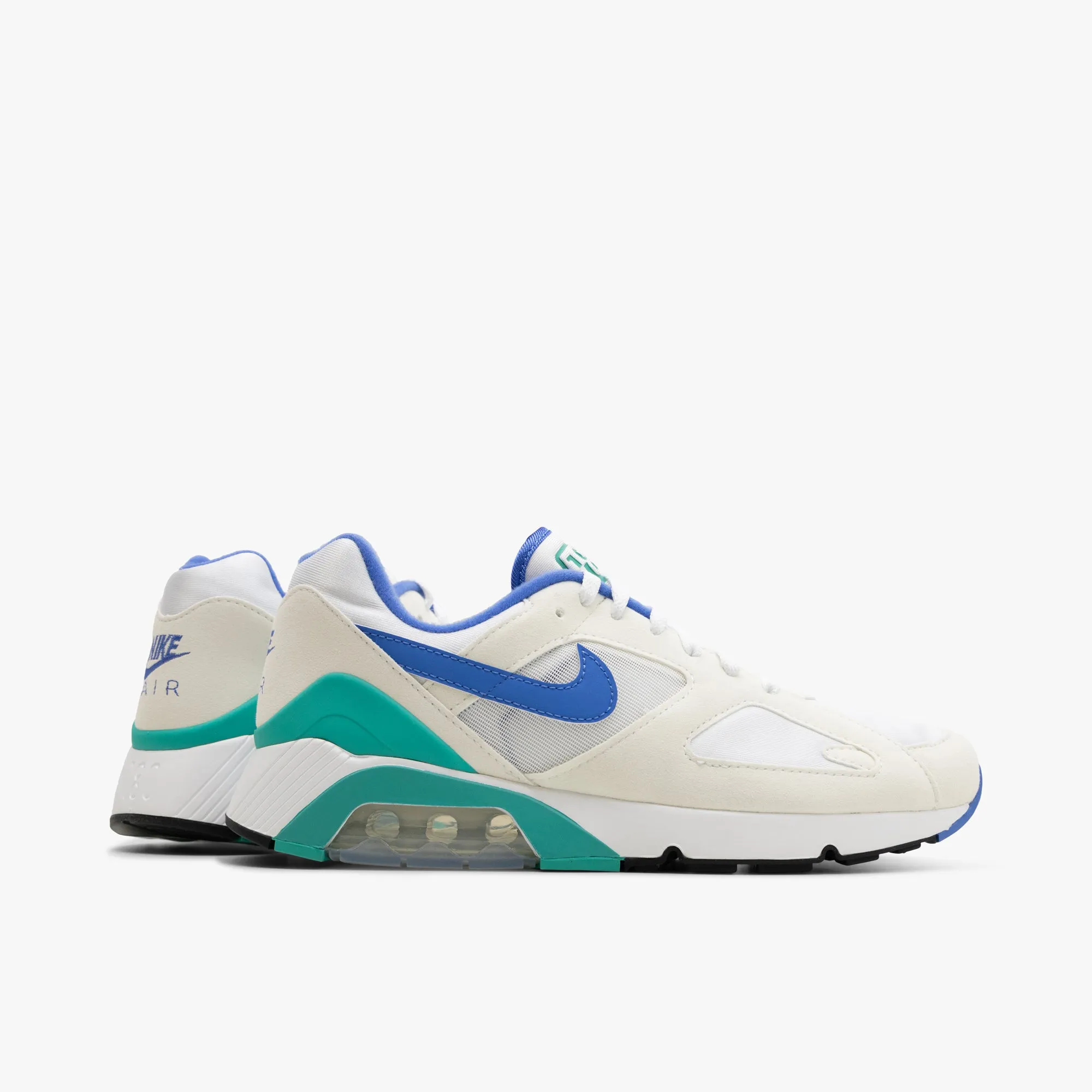 Stretch Step Park Stroll Nike Air 180 White / Medium Blue - Clear Jade II