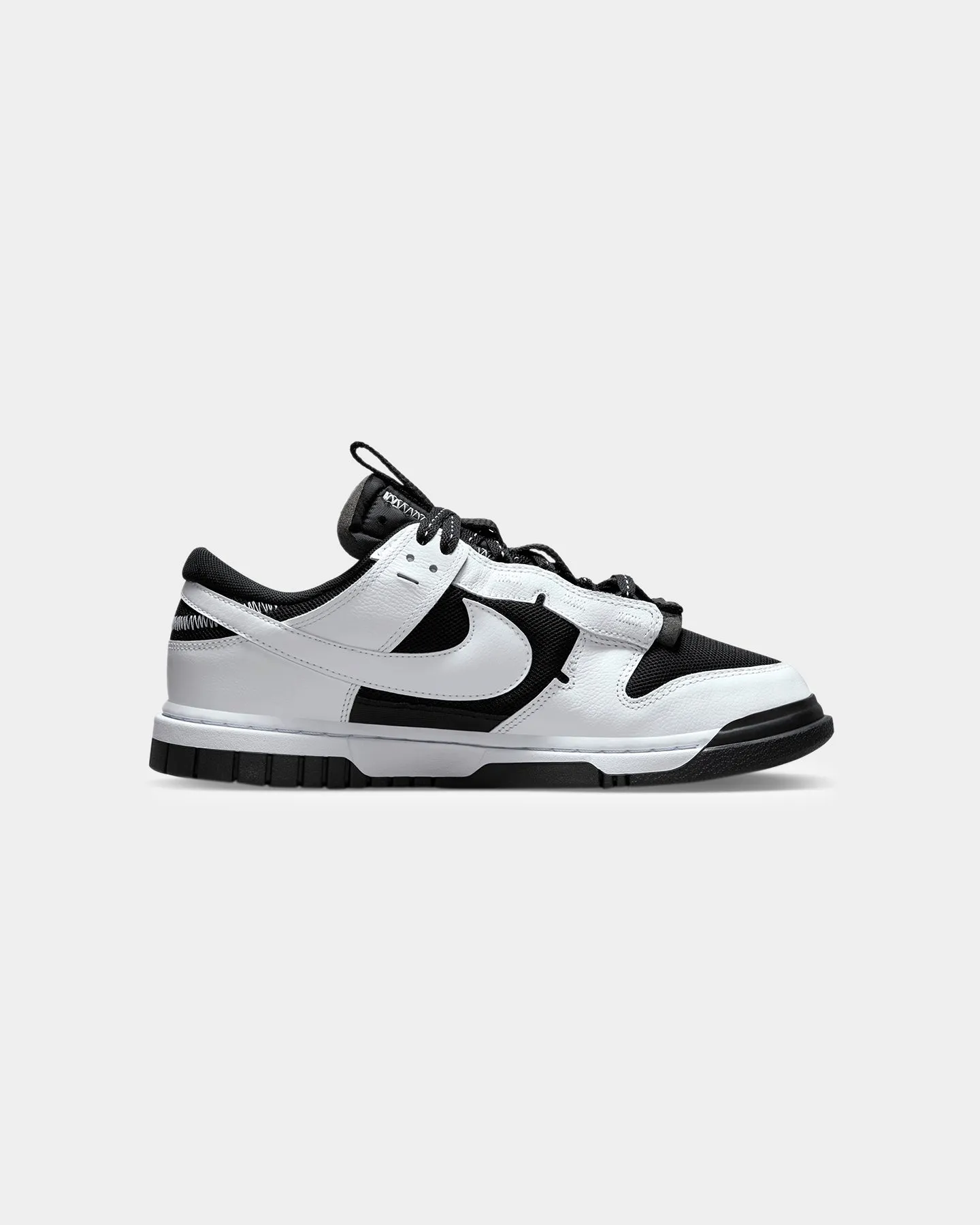 Nike Air Dunk Jumbo "Reverse Panda" Black/White Ultra Light Airport Travel Gym Life