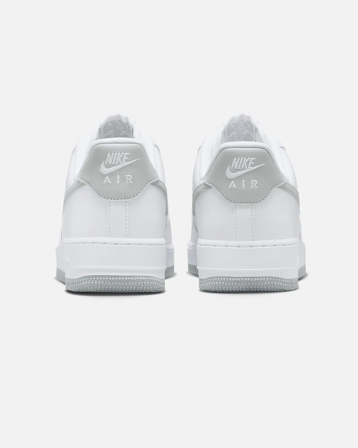 Nike Air Force 1 '07 Essentials "Light Grey" White/Smoke Grey Woven Texture Pace Drive
