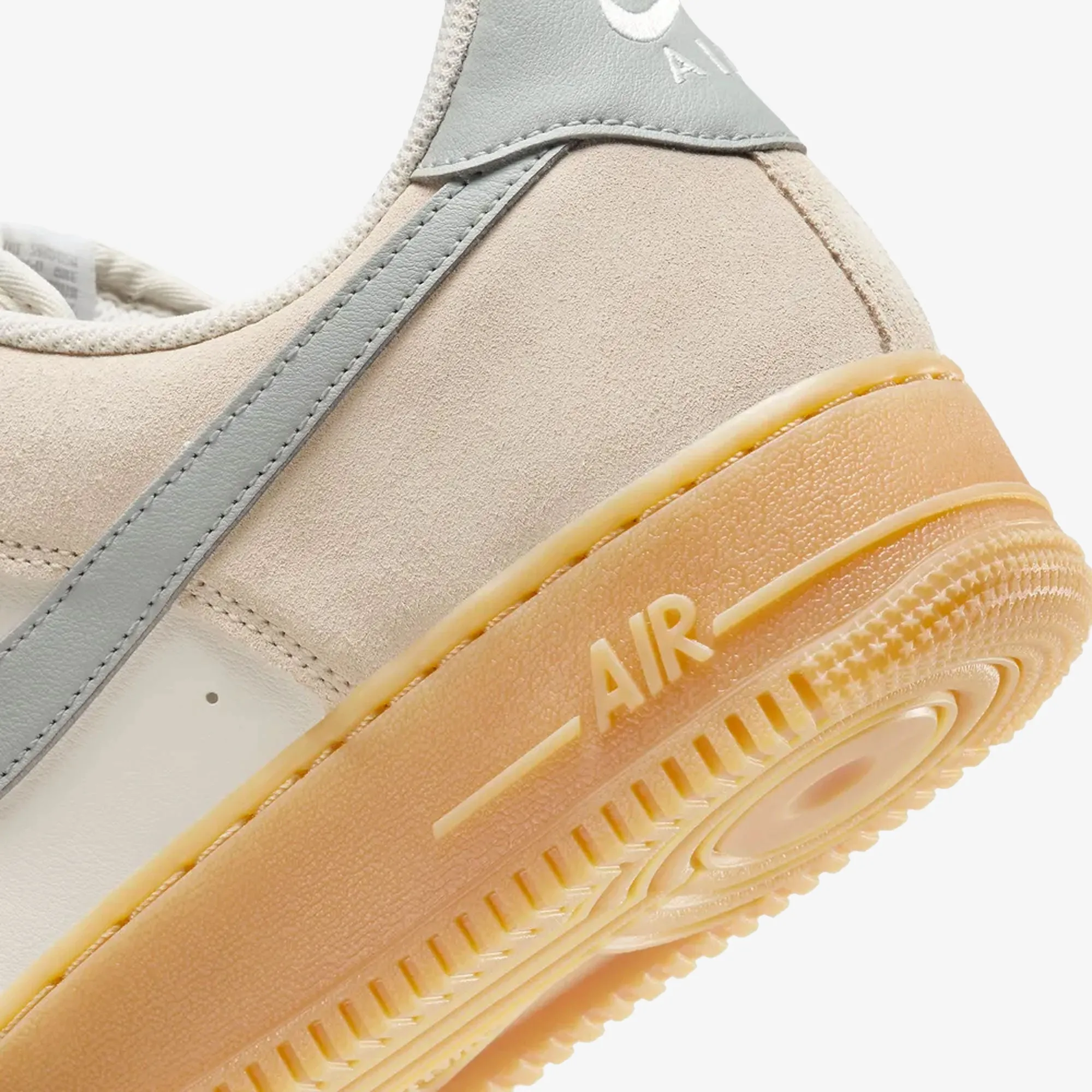 Pressure Dispersion Pods Travel Light NIKE | AIR FORCE 1 '07 LV8 { PHANTOM/LT SMOKE GREY-GUM YELLOW