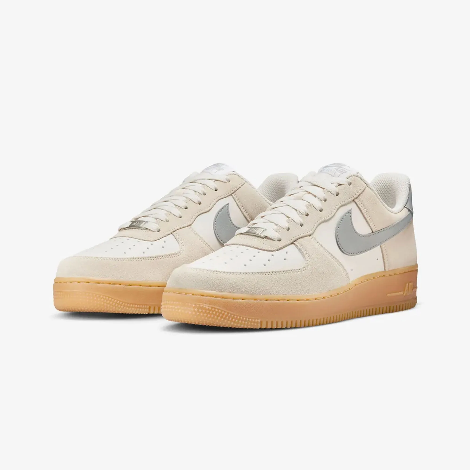 Thermoplastic Unit Reinforced heel NIKE | AIR FORCE 1 '07 LV8 { PHANTOM/LT SMOKE GREY-GUM YELLOW
