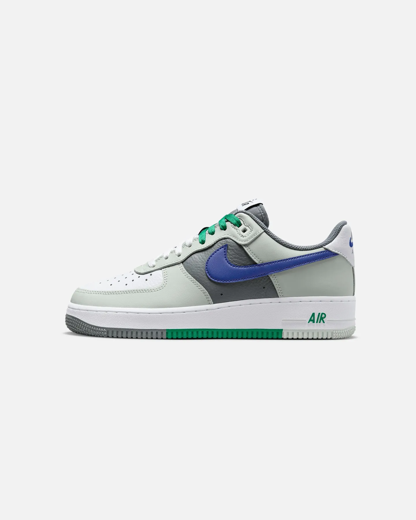 Nike Air Force 1 '07 LV8 RMX "Split" Light Silver/Deep Royal Blue Comfort Shank
