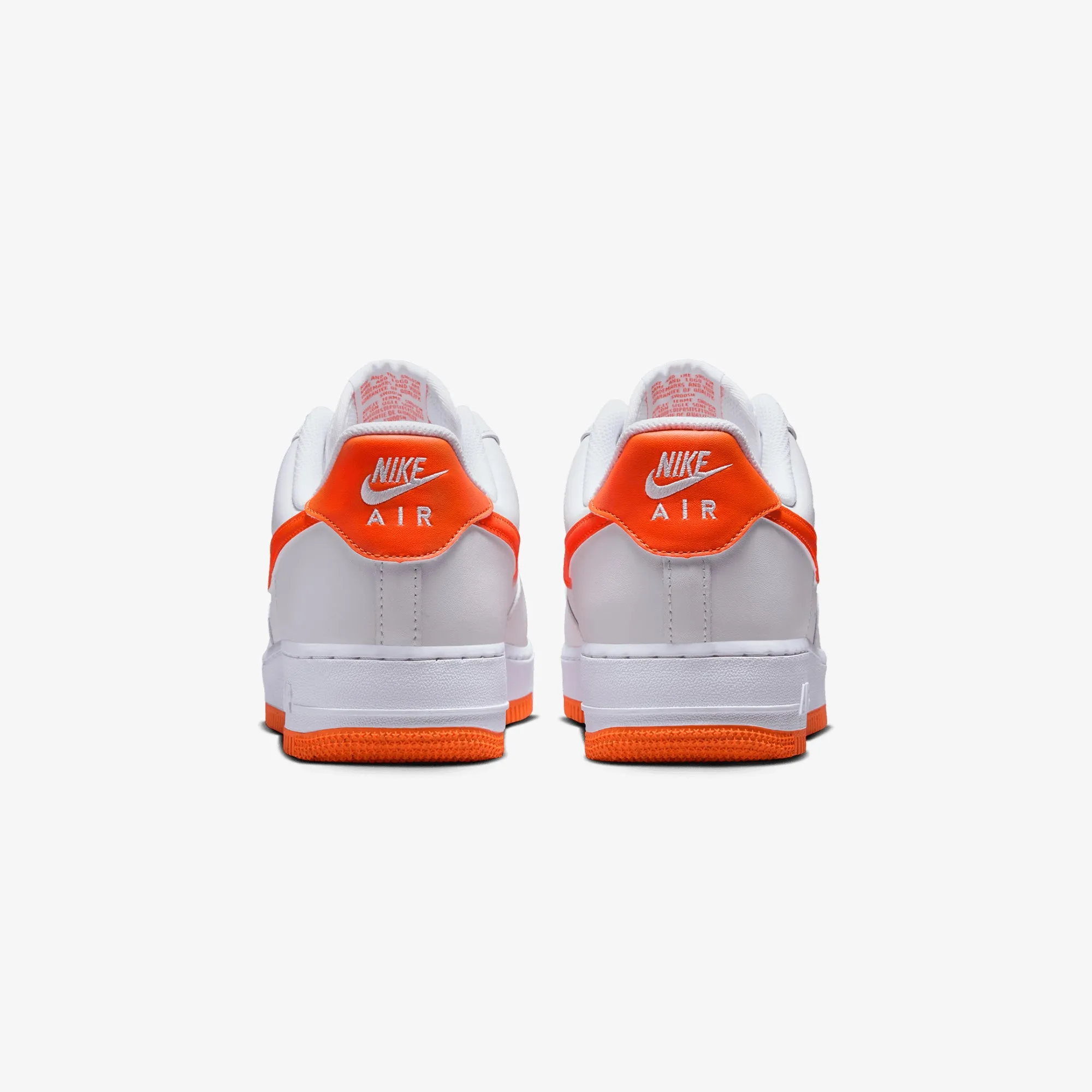 Quick Workout NIKE | AIR FORCE 1 '07 LV8 { WHITE/SAFETY ORANGE-WHITE