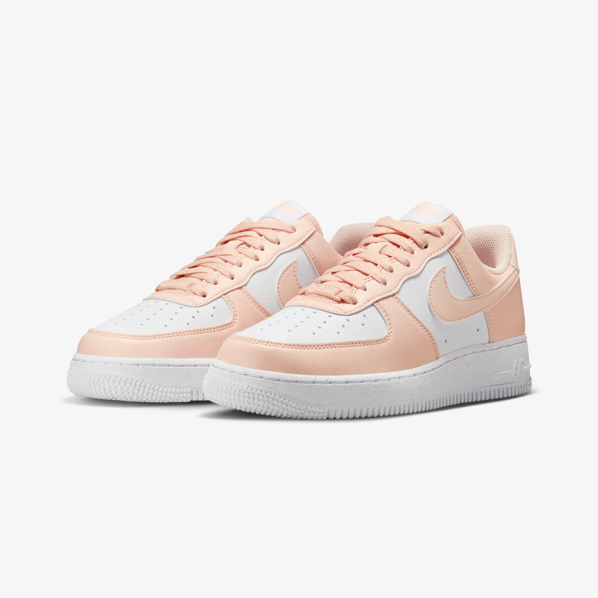 NIKE | AIR FORCE 1 '07 NEXT NATURE { WHITE/WASHED CORAL-WHITE Feet First sock liner