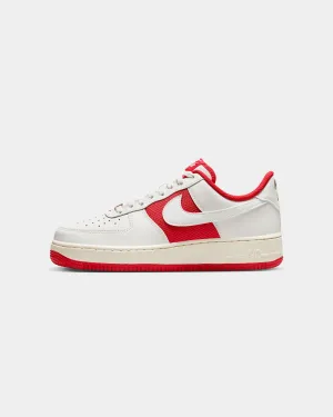 Nike Air Force 1 '07 "Athletic Department" Sail/University Red Ventilated Mesh Sunny Walks Outfit Key