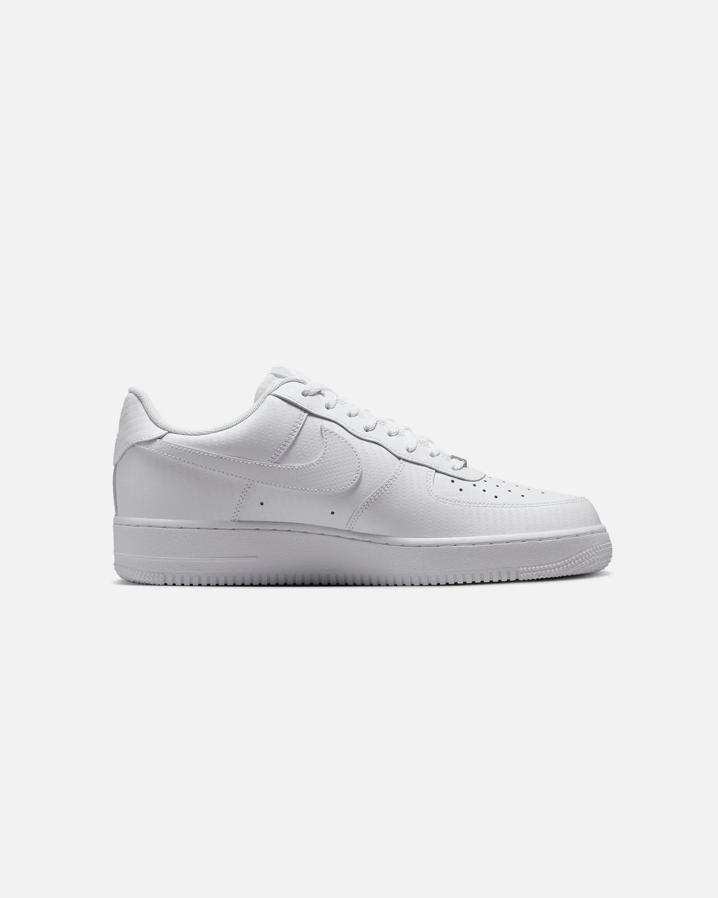 Anytime Go Nike Air Force 1 '07 Texture "Carbon Fibre" White/White