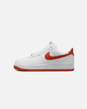 Suede Soft Nike Air Force 1 '07 White/Dragon Red