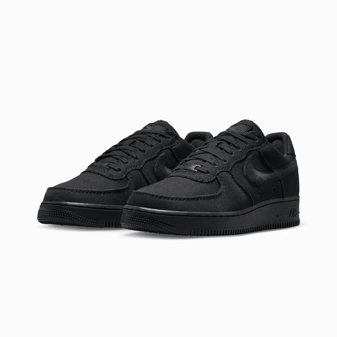 NIKE | AIR FORCE 1 LOW CANVAS { BLACK/BLACK Upgraded design Speed Movement