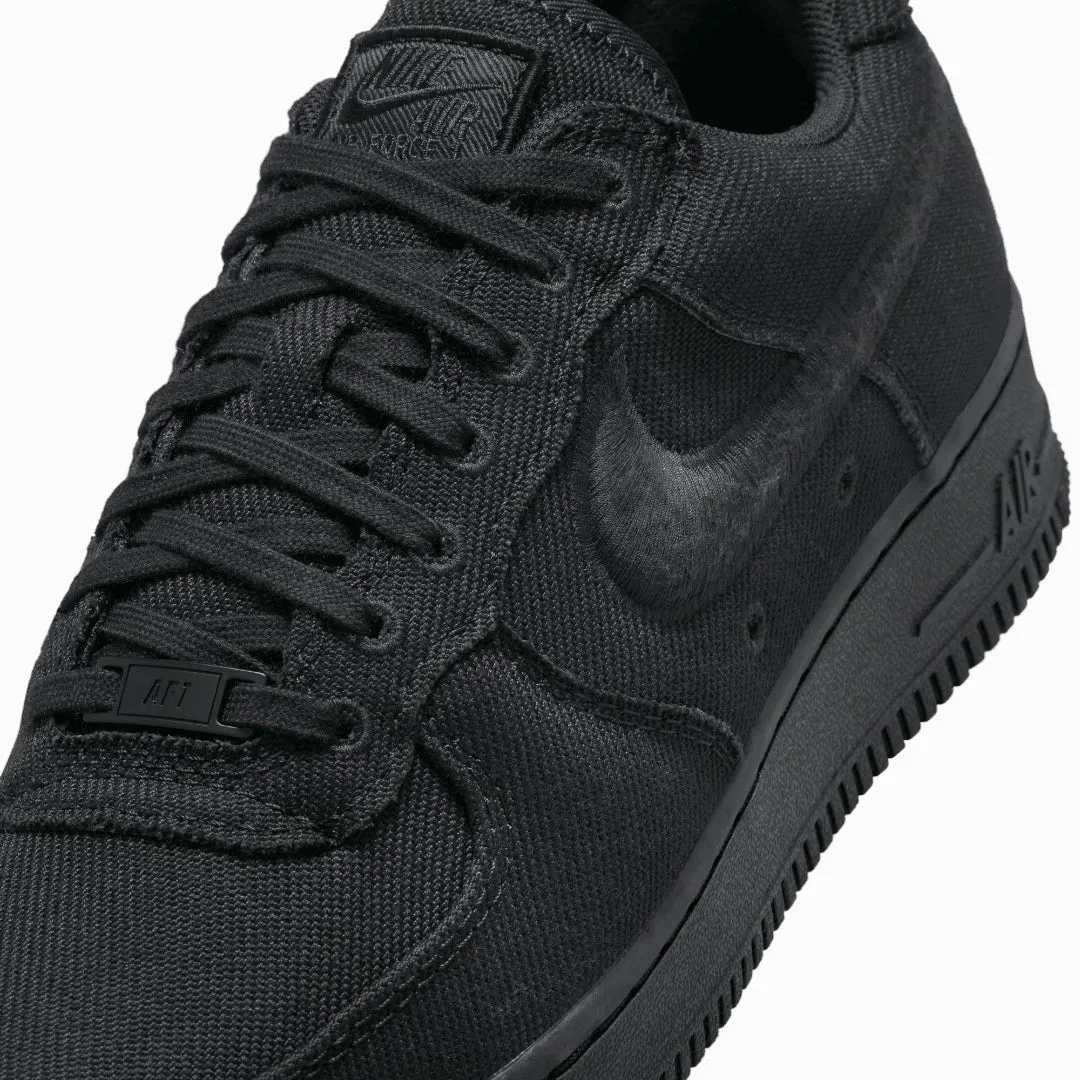 Calm Tones NIKE | AIR FORCE 1 LOW CANVAS { BLACK/BLACK