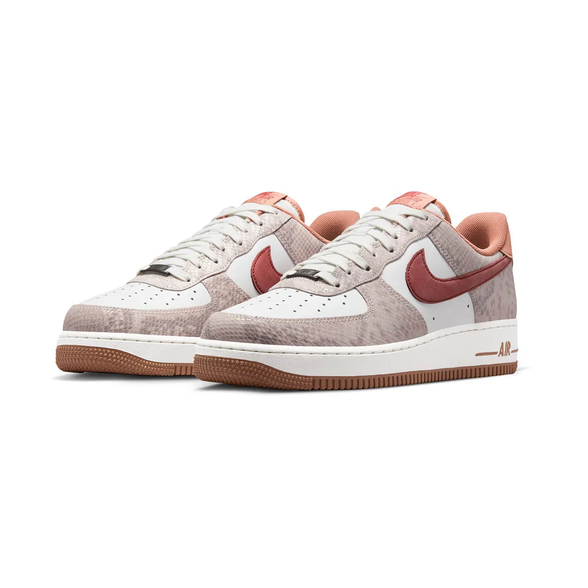 Slip-Resistant Sole Nike Air Force 1 Low 'Canyon Rust Snakeskin' Men's Shoes