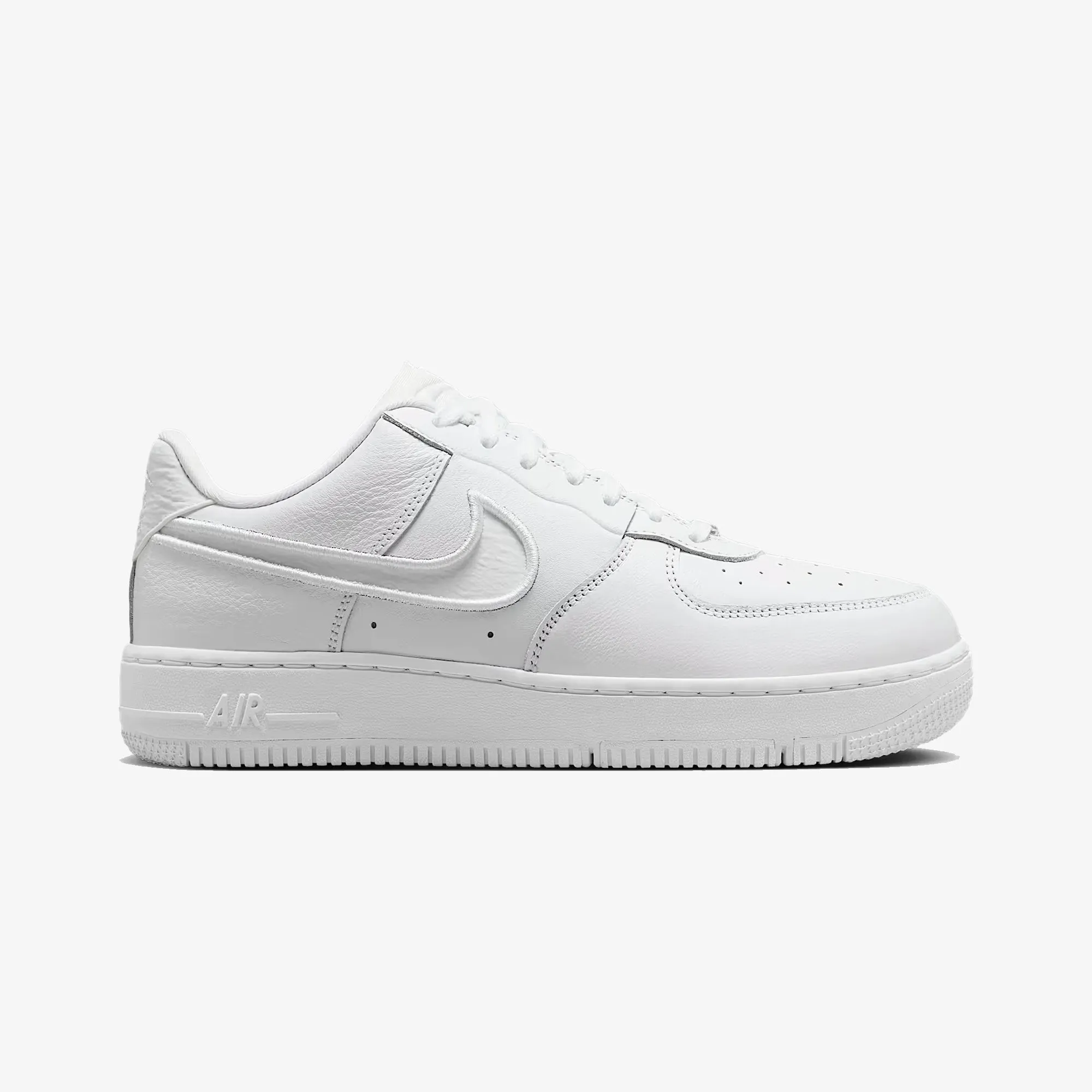 Cushioned Footbed NIKE | AIR FORCE 1 LOW DANCE { WHITE/WHITE-WHITE-METALLIC SILVER