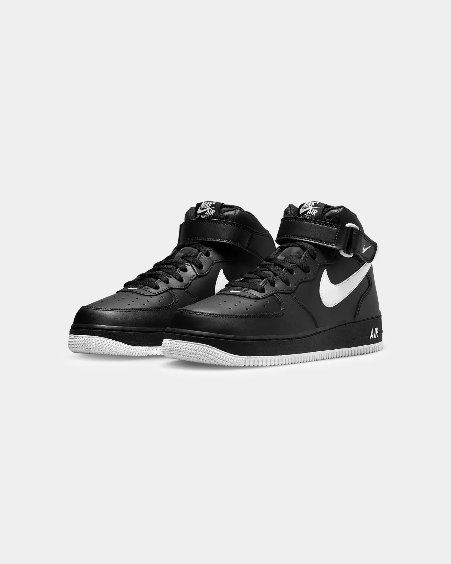Night Out Nike Air Force 1 Mid '07 "Black White" Black/White/Black