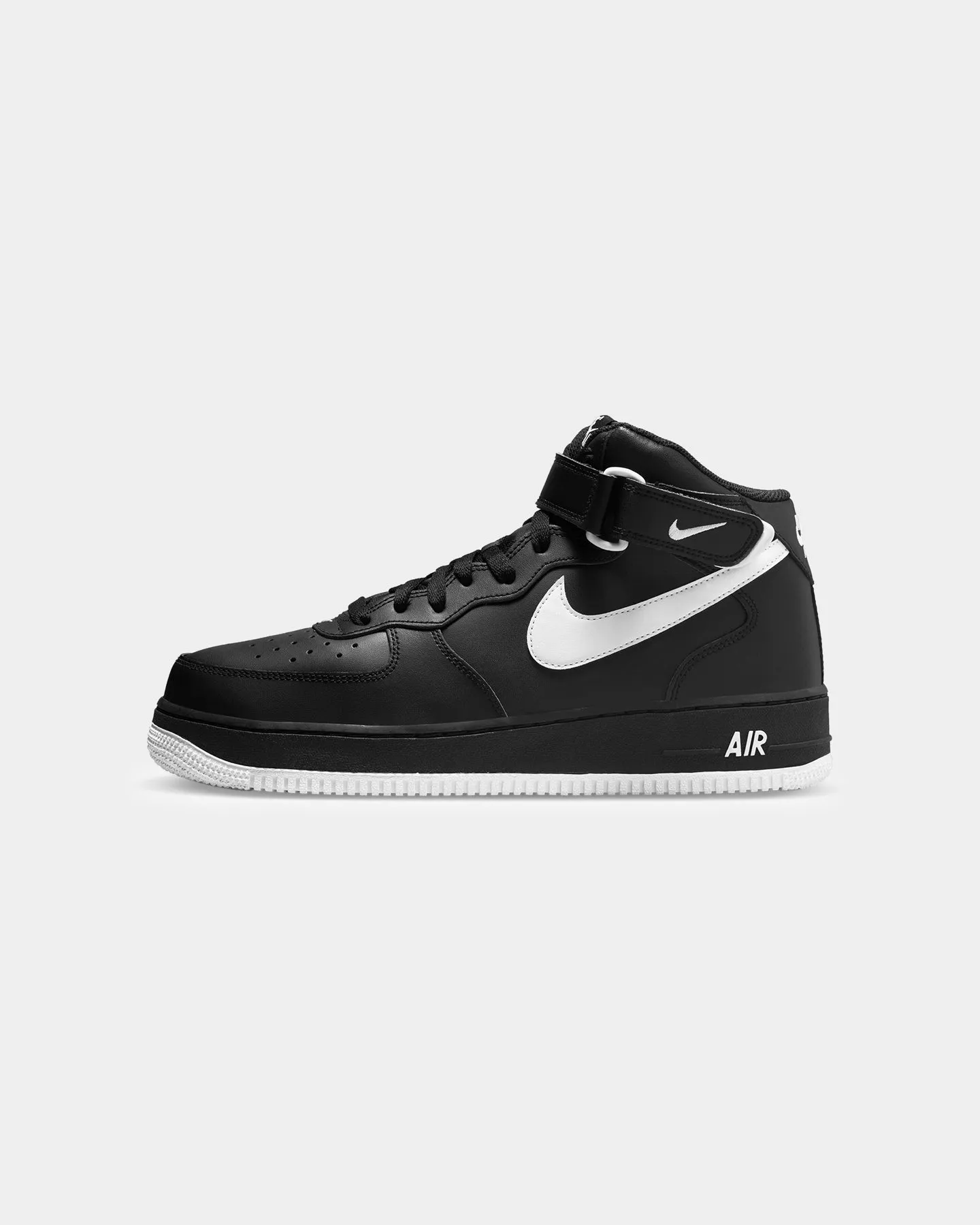 Nike Air Force 1 Mid '07 "Black White" Black/White/Black Snow Warm Court Grip