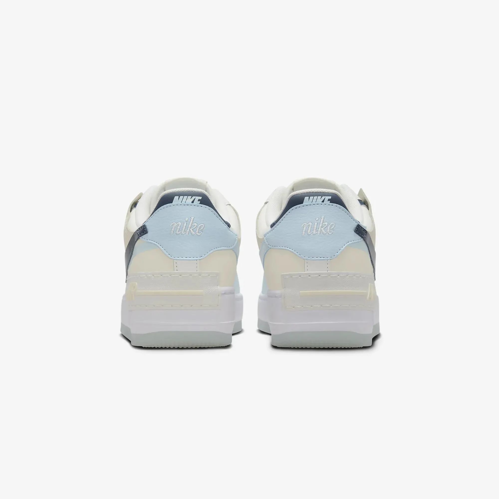 NIKE | AIR FORCE 1 SHADOW { SAIL/ARMORY NAVY-GLACIER BLUE Comfortable Flex TPU Midsole