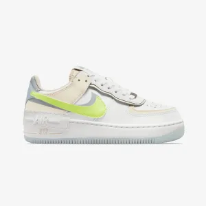 NIKE | AIR FORCE 1 SHADOW { WHITE/LT LEMON TWIST-WOLF GREY Impact-absorbing fit