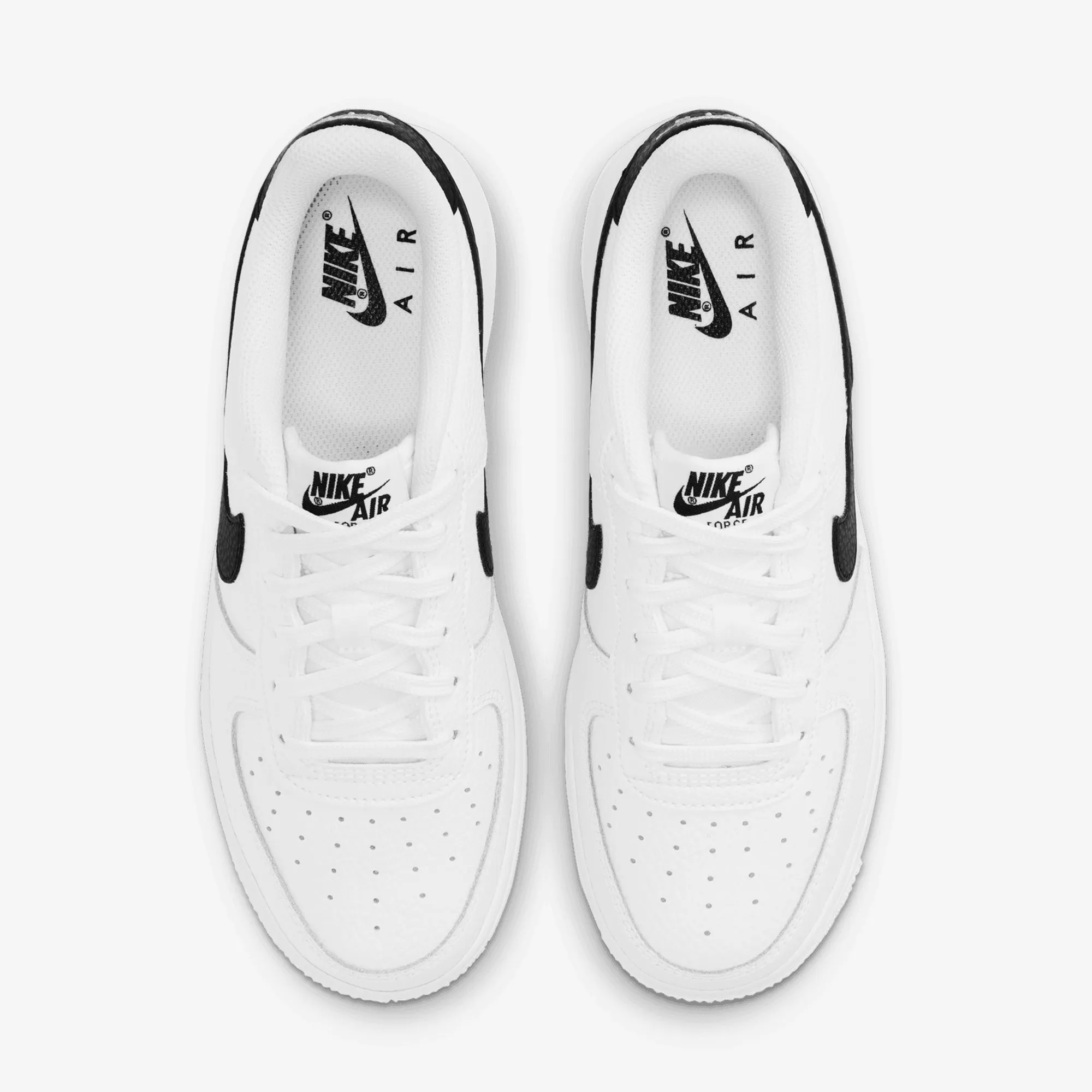 NIKE | AIR FORCE 1 { WHITE/BLACK Anatomical Footbed Shape
