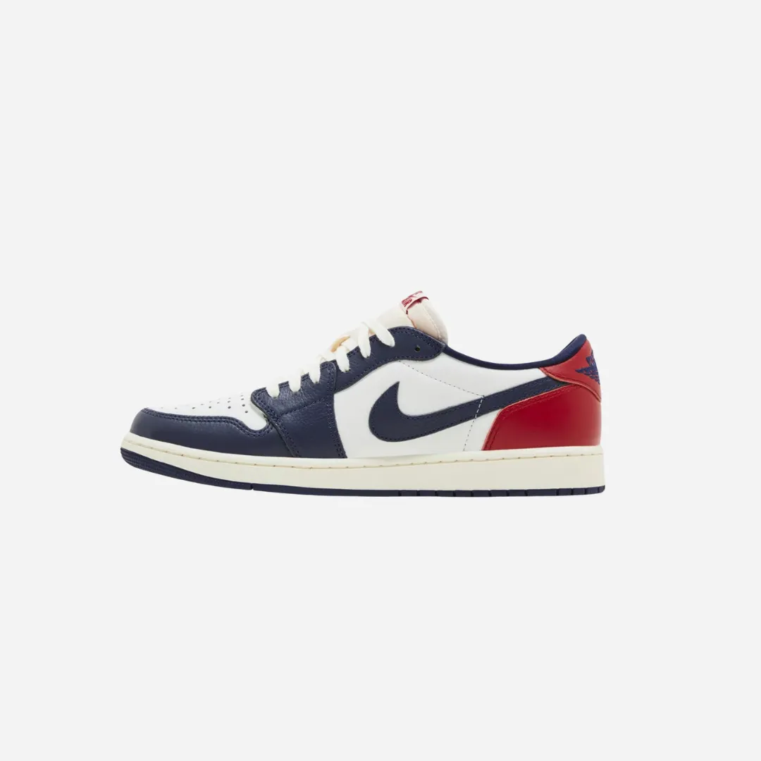 Nike Air Jordan 1 Low OG Gym Red & Midnight Navy Howard University Orthopedic Support Cloud Support