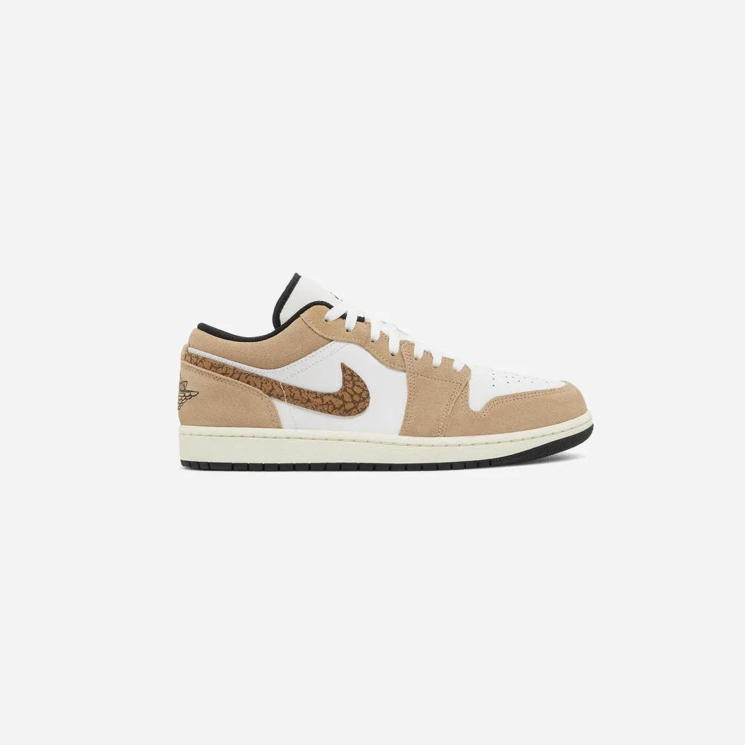 Clean Texture Dual Material Nike Air Jordan 1 Low SE Brown Elephant