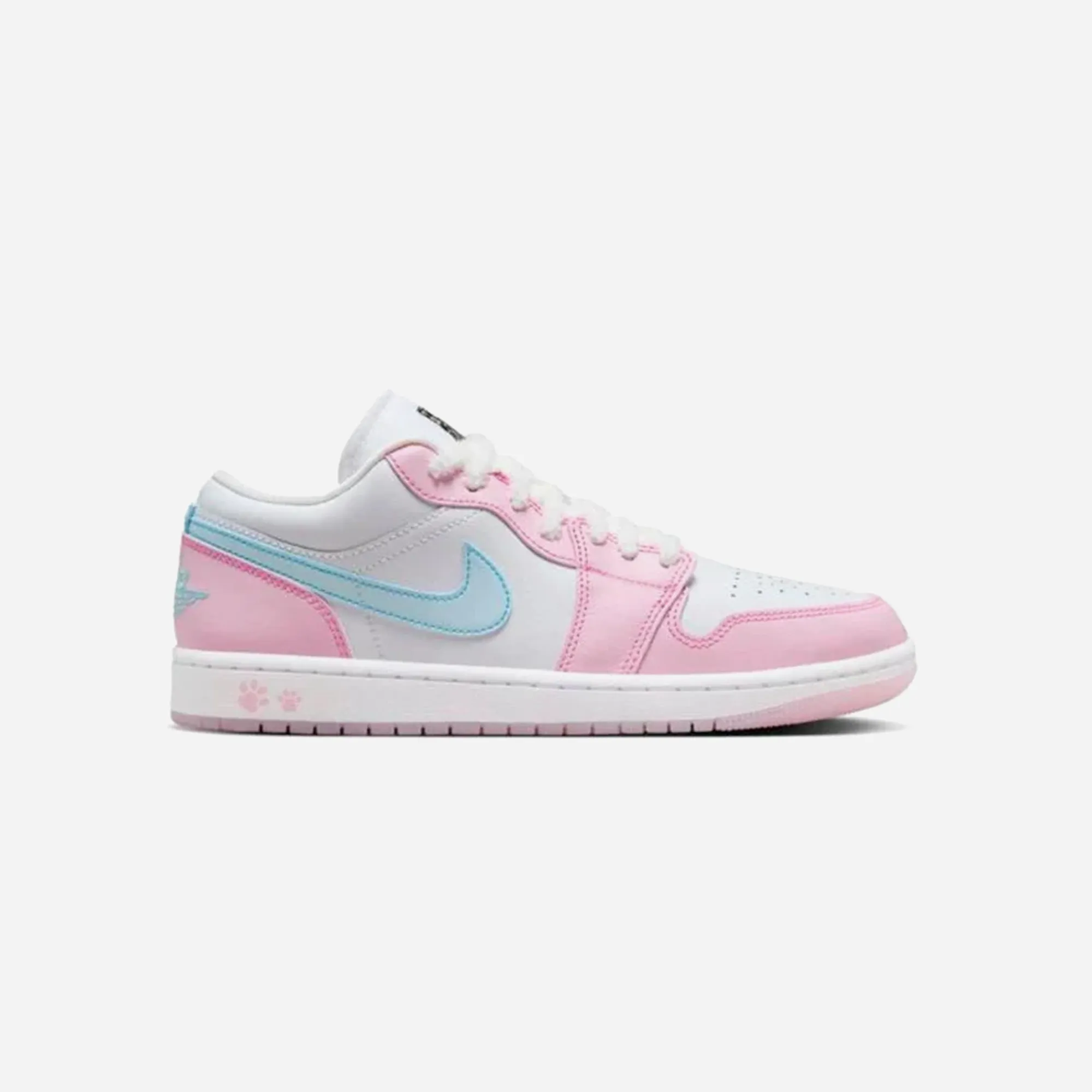 Optimal lining Recycled Rubber Nike Air Jordan 1 Low SE Paw Print Pink Foam WMNS