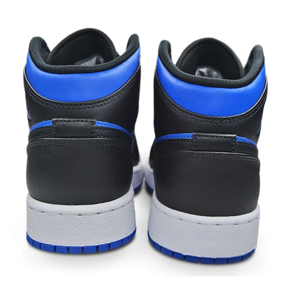 Jump Performance Shoes Jump Lock Support Nike Air Jordan 1 Mid "Varsity Royal' (GS) DQ842 042 Black Royal Blue