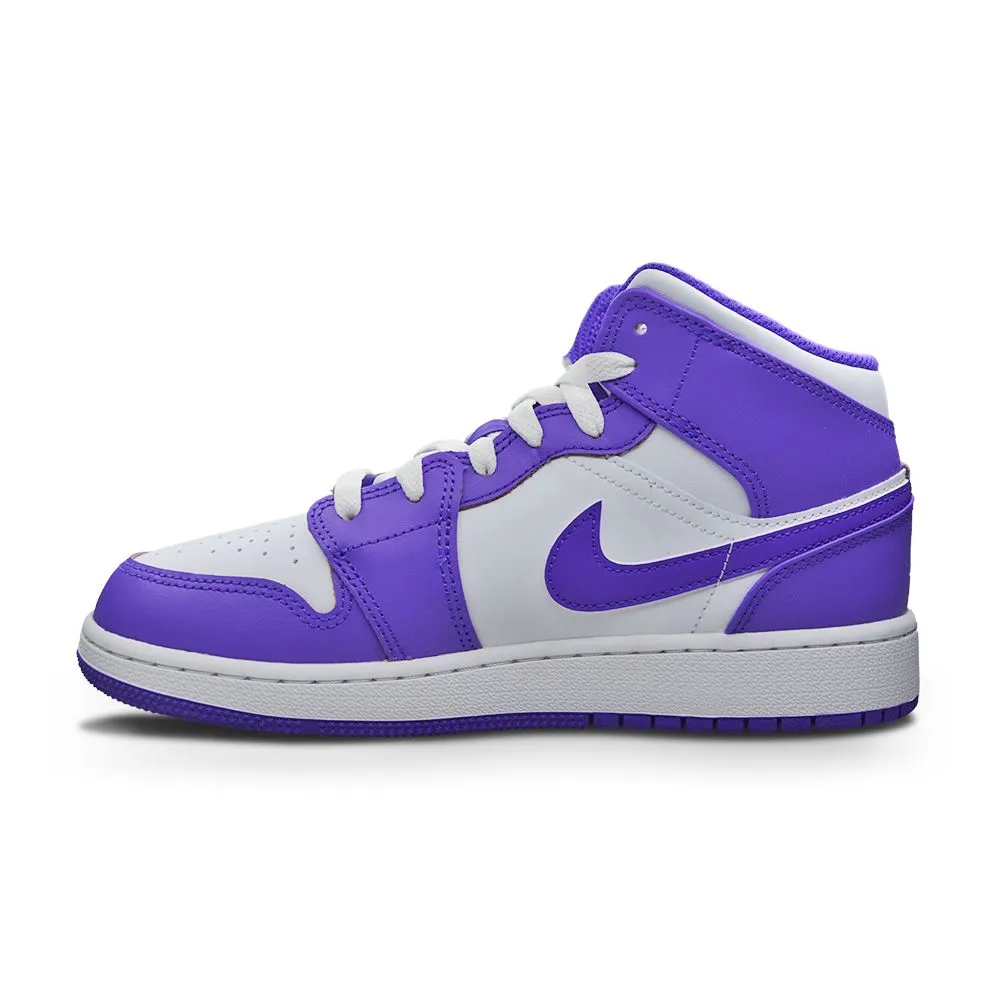 Hyperlock Lace Integration Nike Air Jordan 1 Mid "Varsity Royal' (GS)