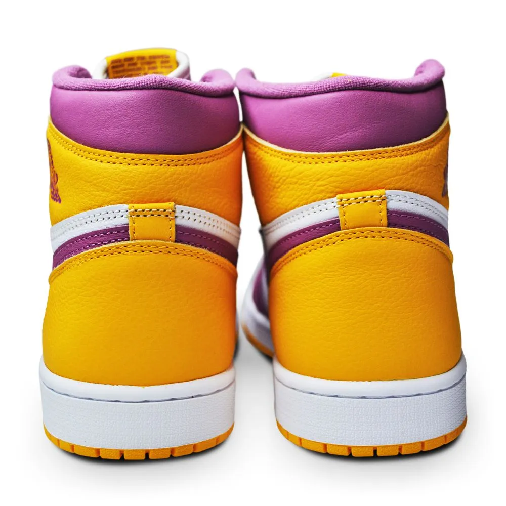 Nike Air Jordan 1 Retro  High OG "Brotherhood" 555088 706 University Gold Light Sneakers Stylish Design Quick Step Shoes